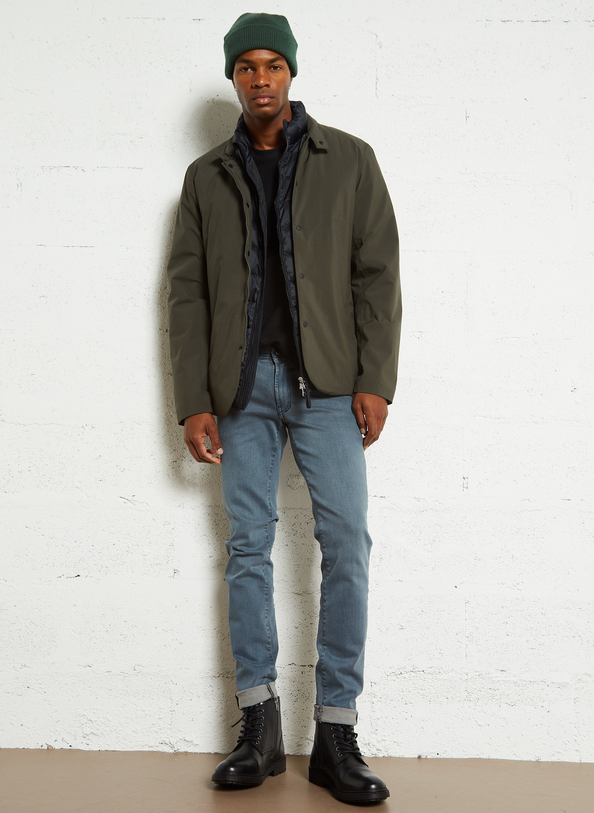 Weit geschnittener Regenmantel SELECTED Grau