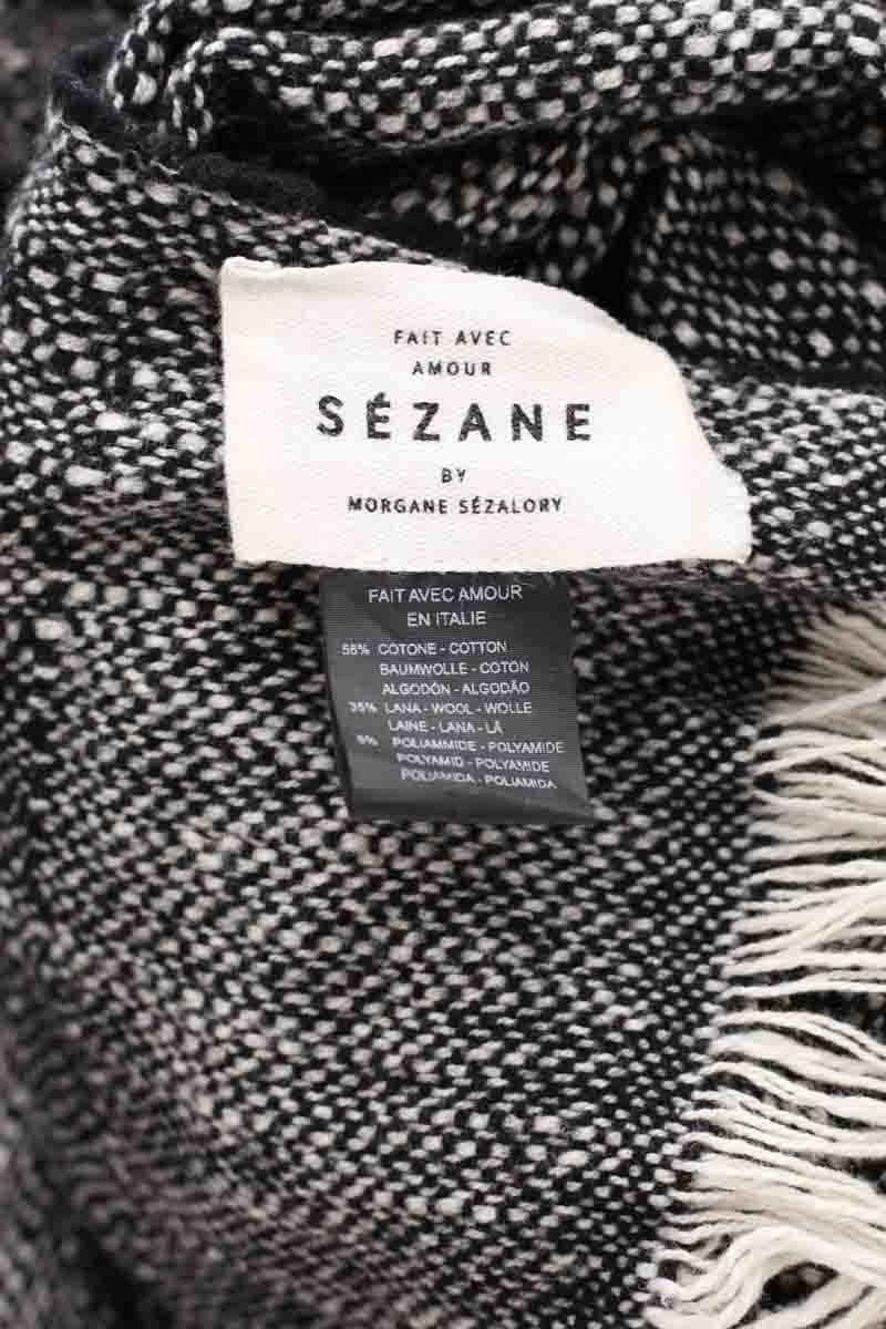 Leather jacket with hood SEZANE - Seconde main Black