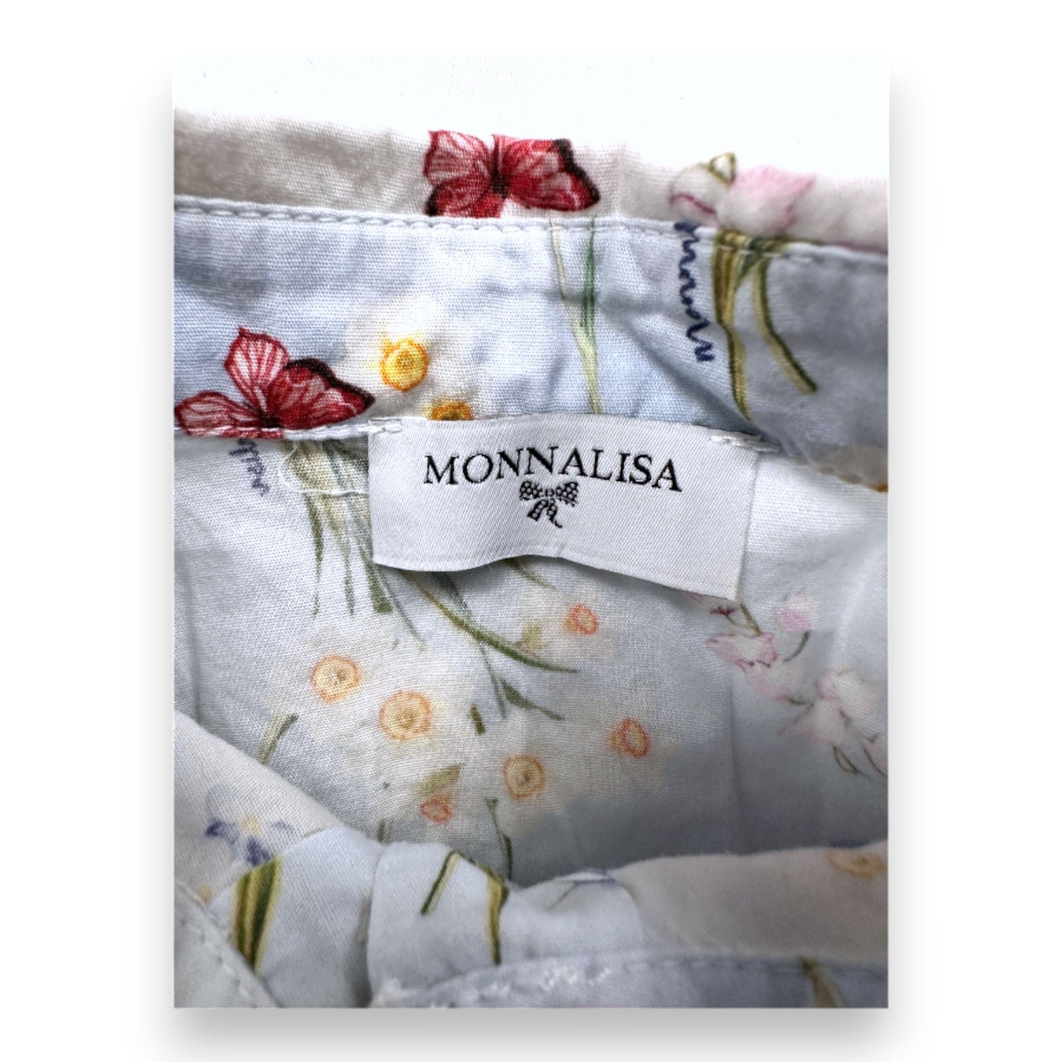 Blue baby shirt - 24 months MONNALISA - Seconde main Blue