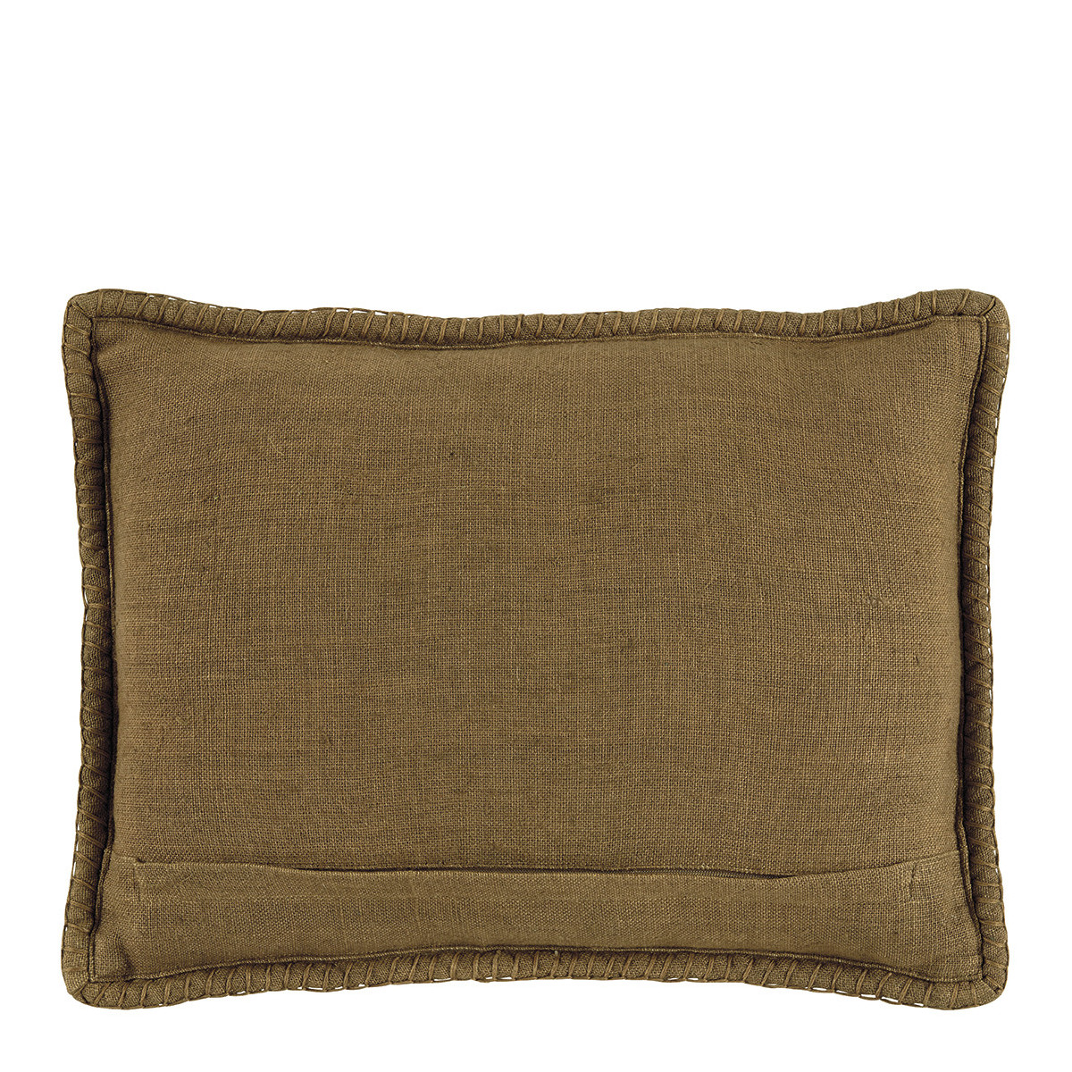 Linen cushion BLANC D'IVOIRE Brown