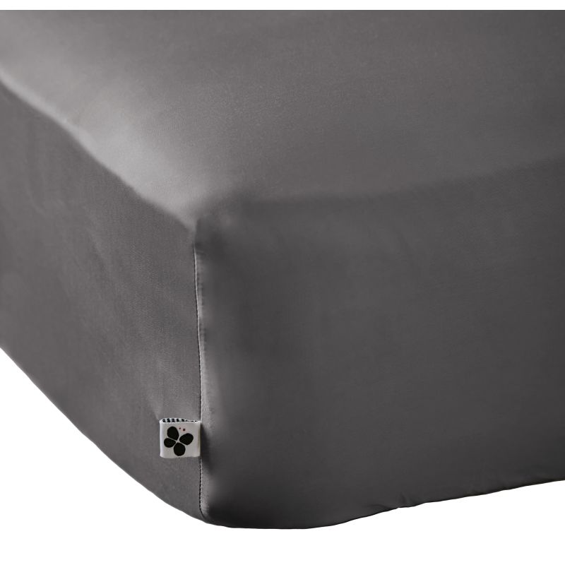 "Fitted sheet "Salomé" bamboo viscose 120 threads/cm² all sizes" L'EFFET PAPILLON