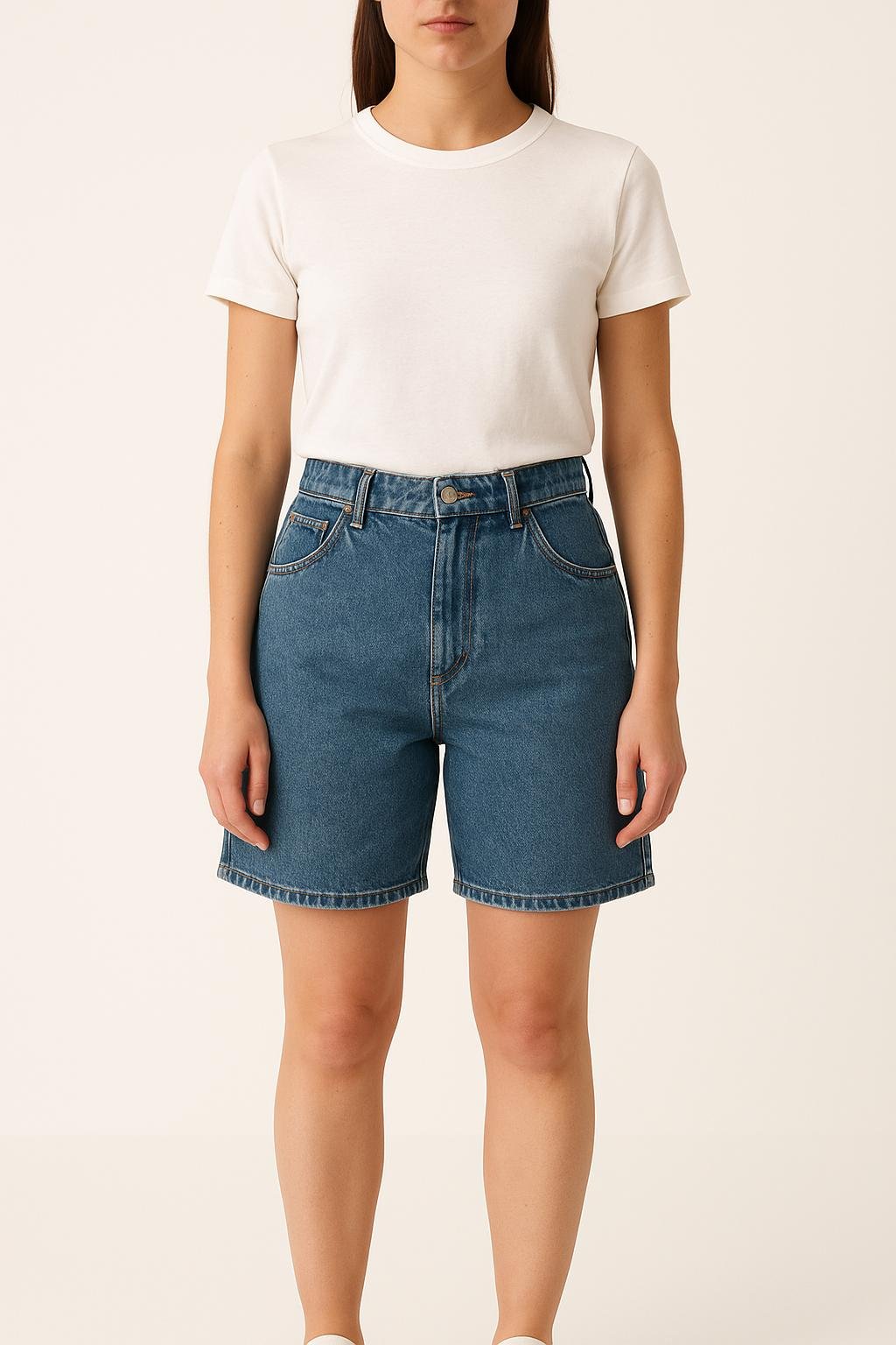 Cotton shorts AMI PARIS - Seconde Main Blue