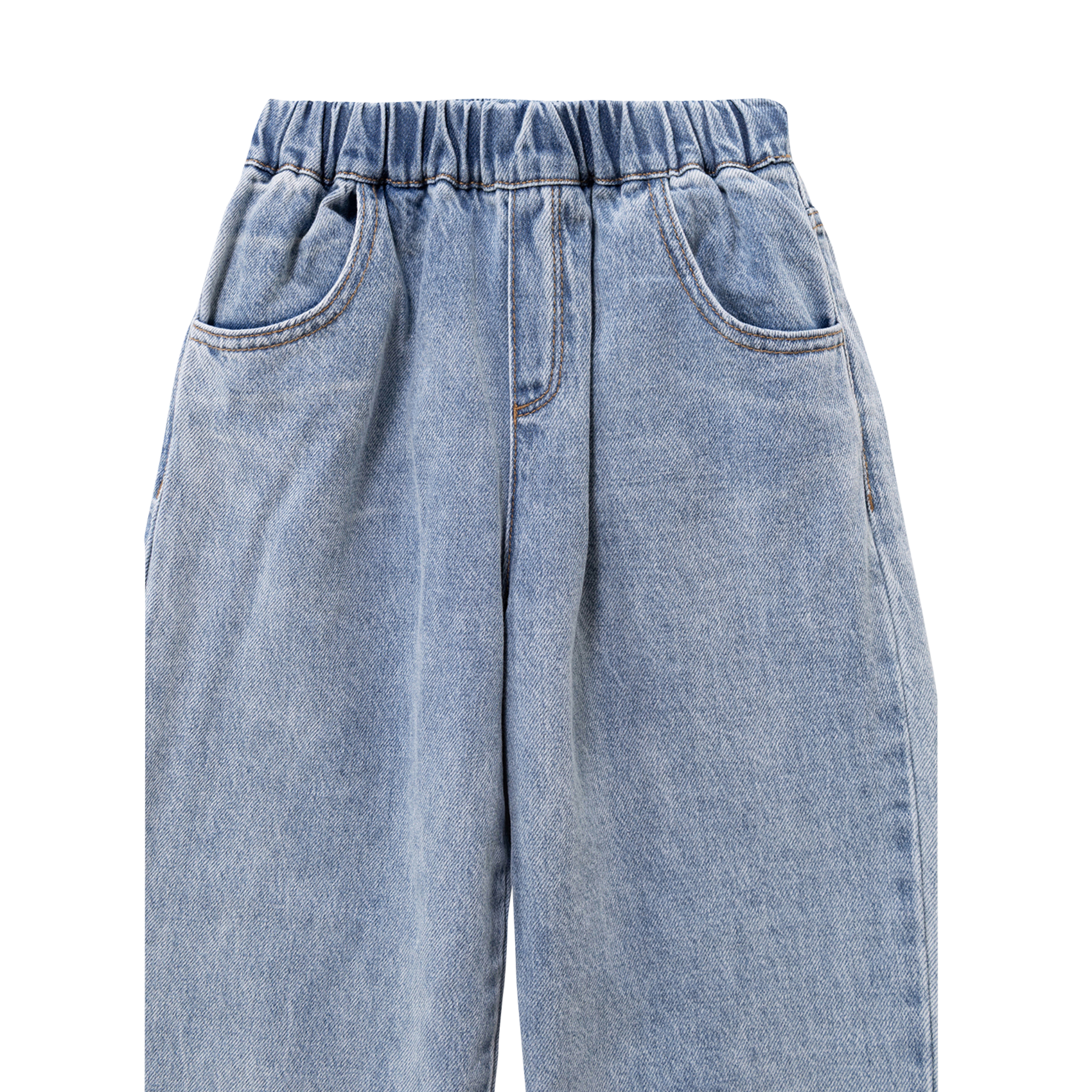 Jean ballon délavé taille élastiquée IKKS JUNIOR Bleu