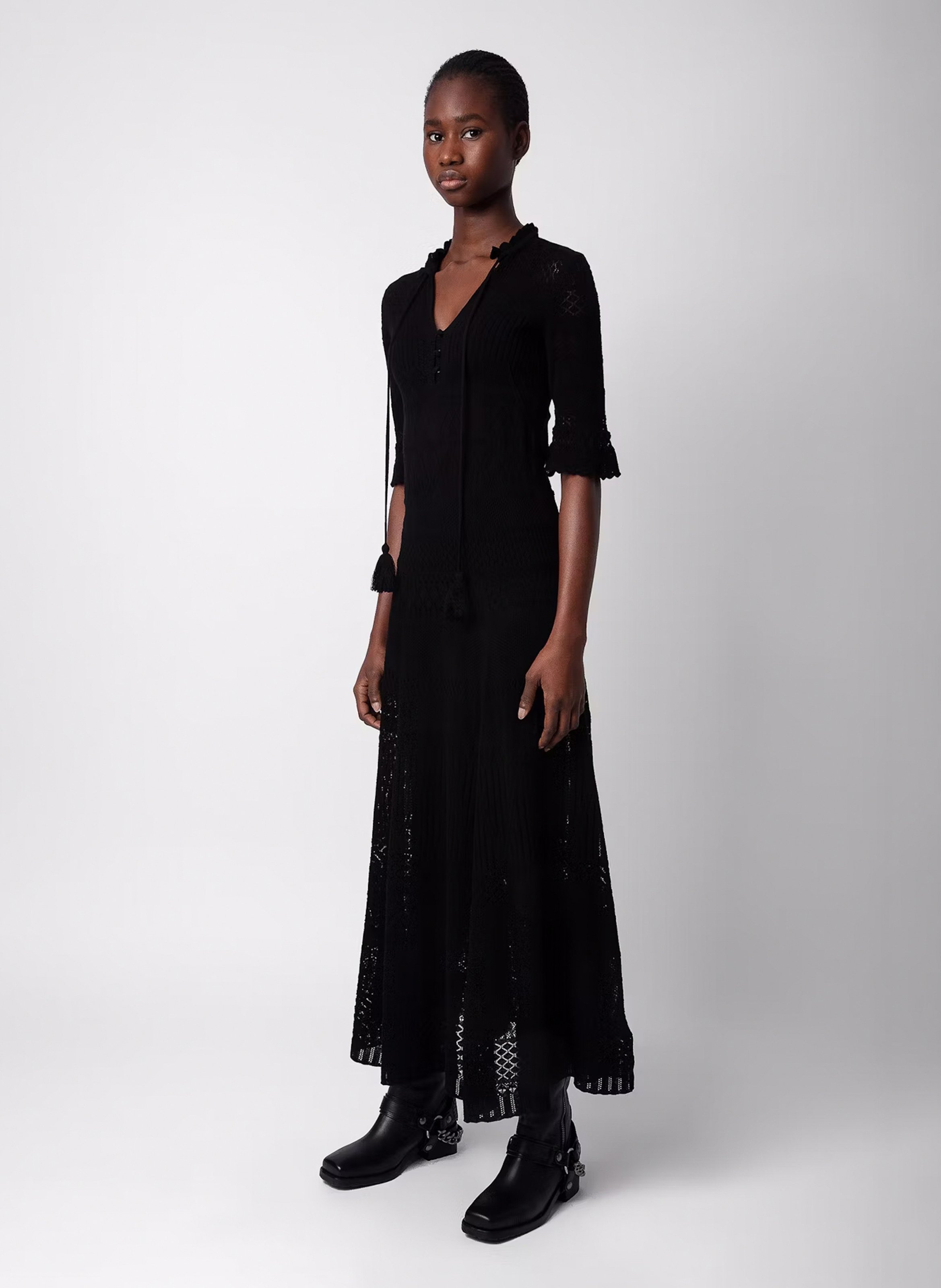 Langes Häkelkleid ZADIG&VOLTAIRE Schwarz