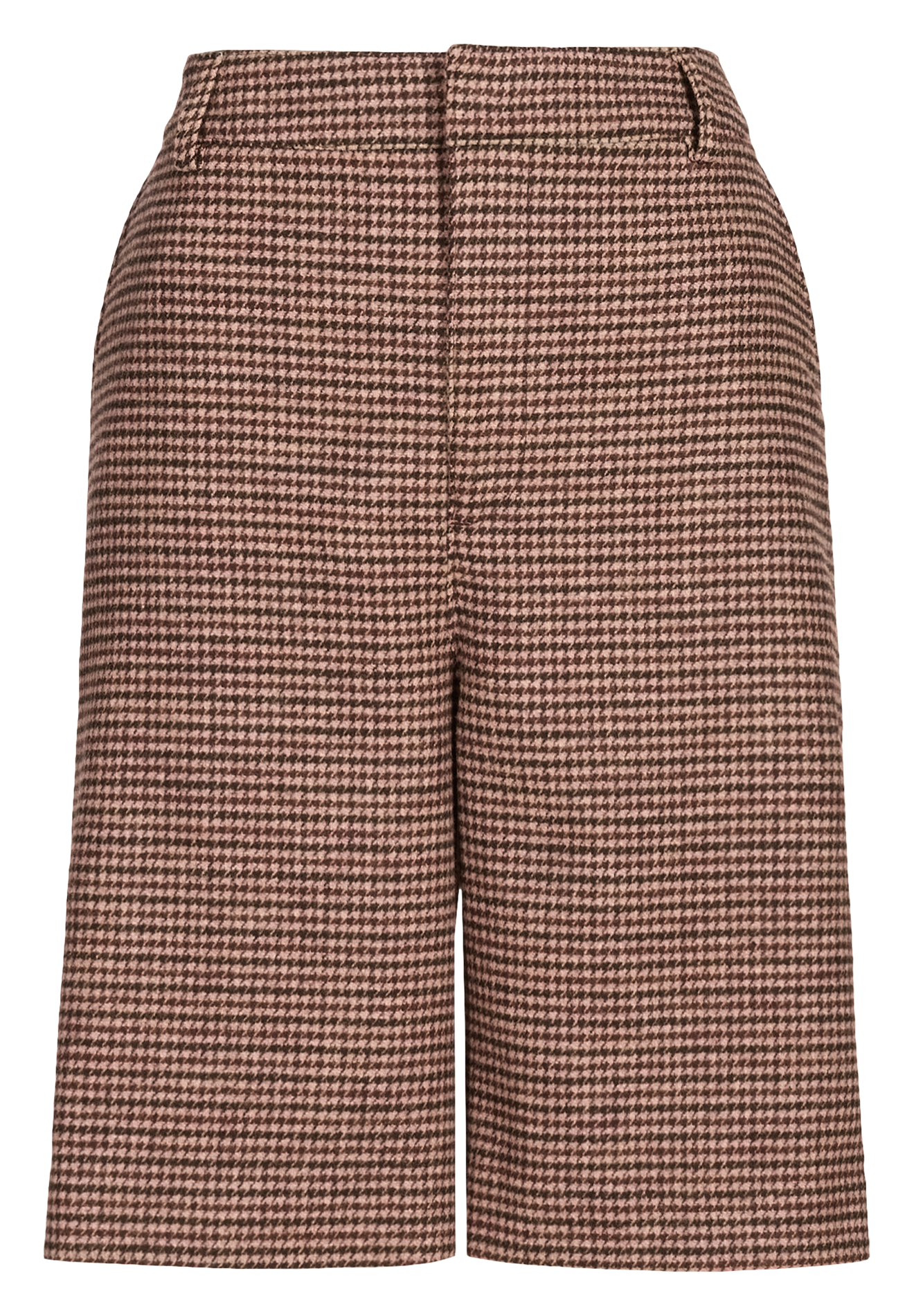 Straight mid-rise Bermuda shorts with pattern SAISON 1865 Multicolored