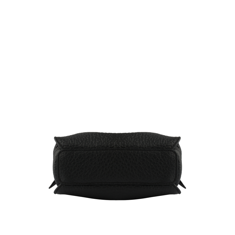 Shoulder bag - cowhide leather POURCHET Black