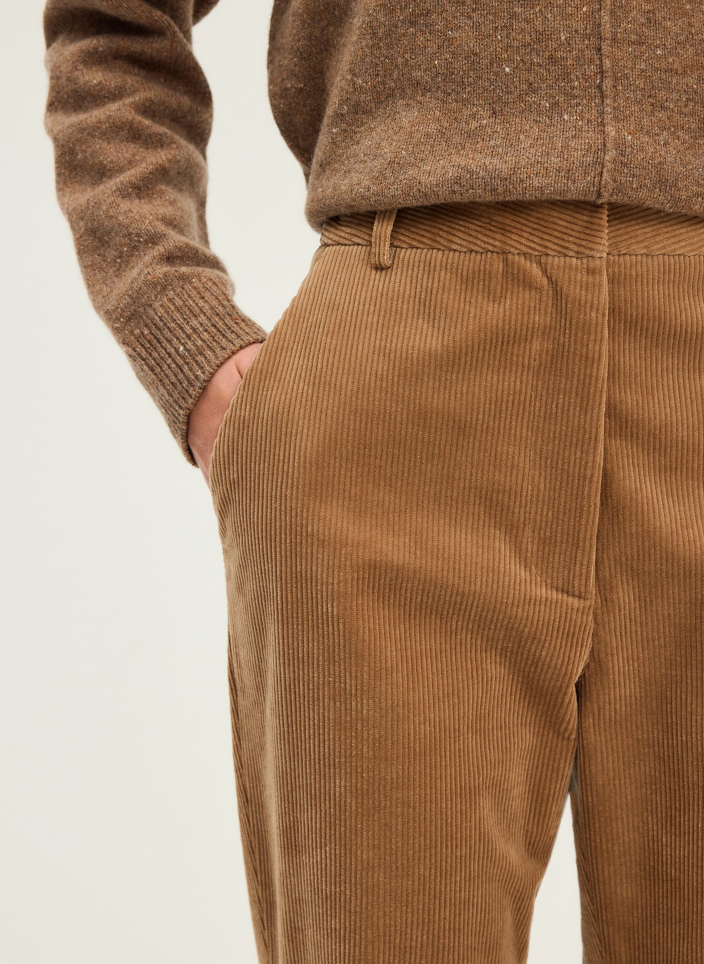 Cotton-blend chinos PABLO Brown