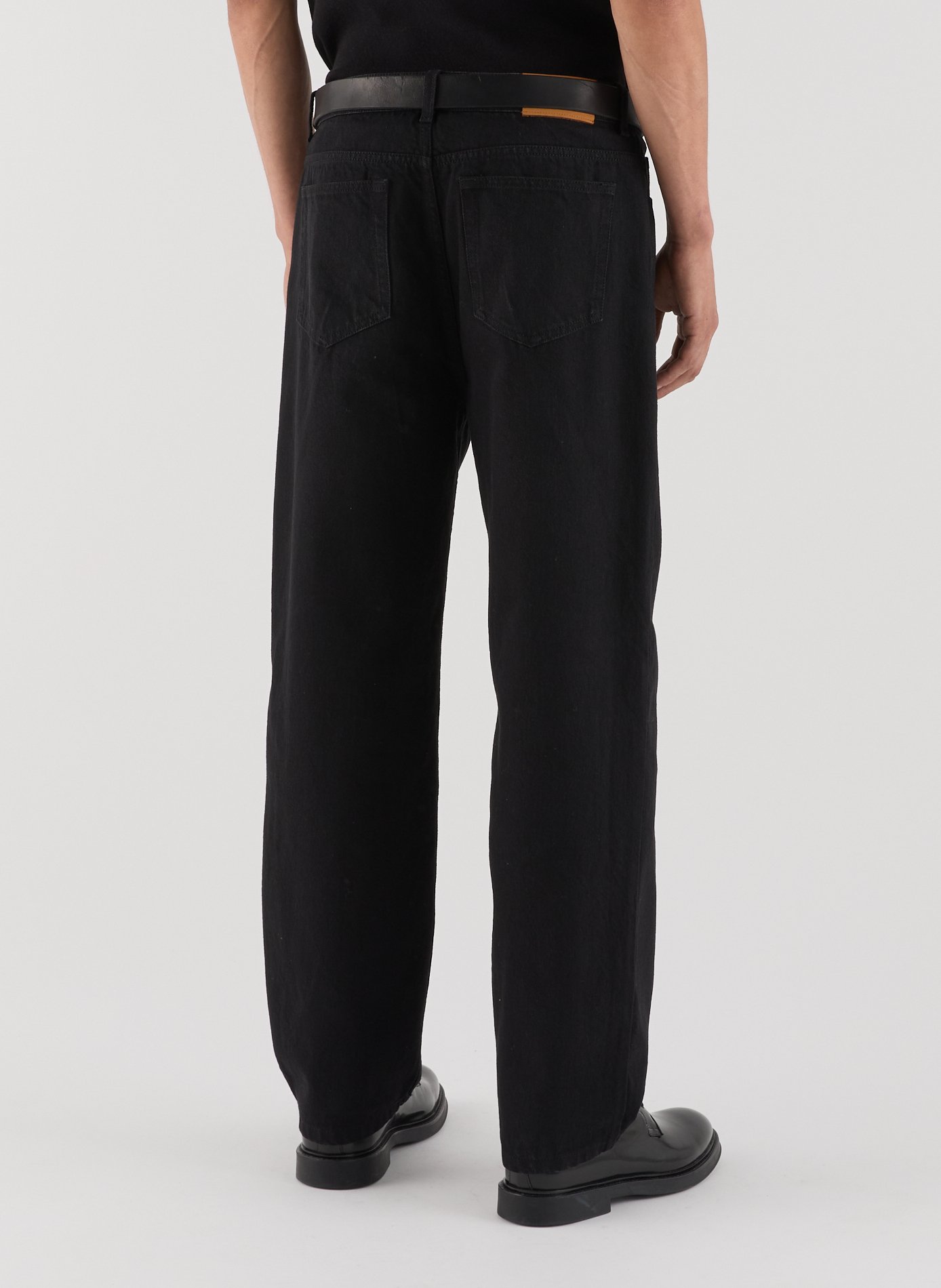 Dillon overdyed straight jeans SAISON 1865 Black