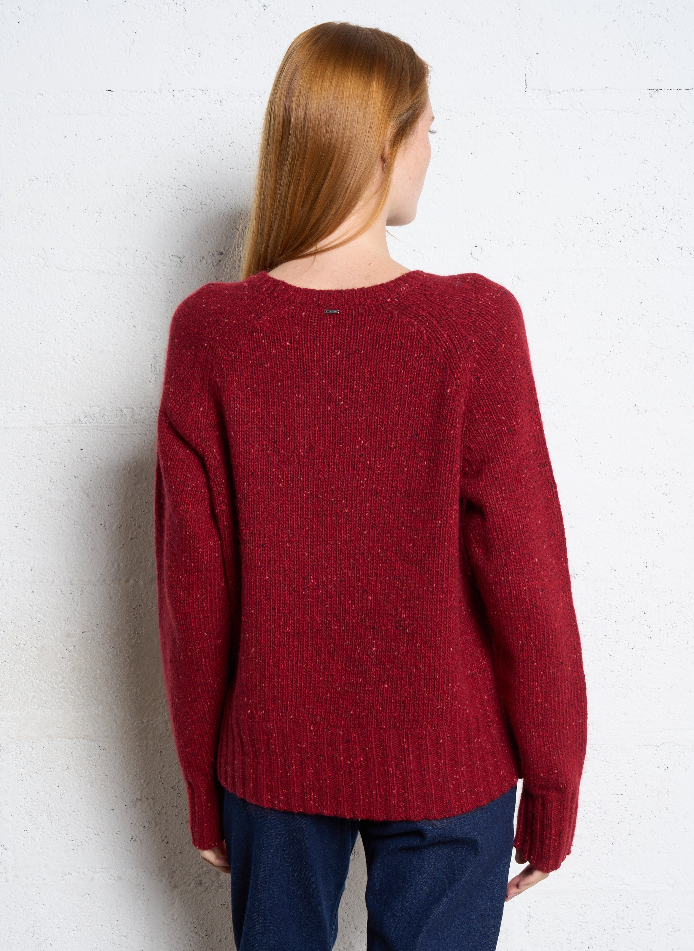 Blended wool oversize sweater IKKS Red