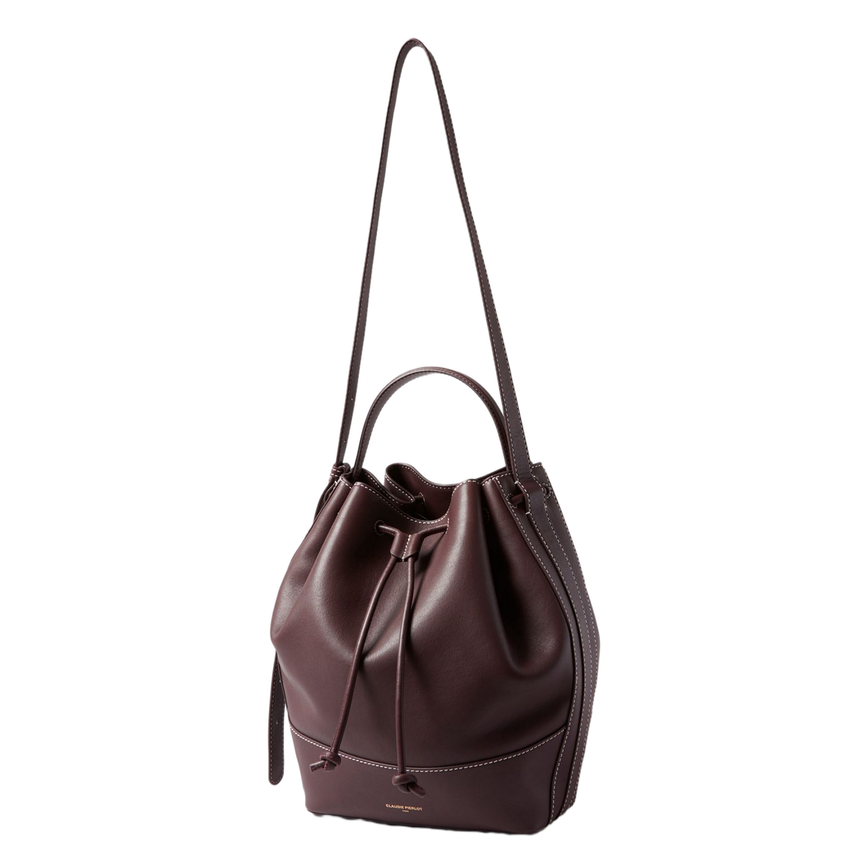 Sac sceau bandoulière en cuir CLAUDIE PIERLOT Rouge