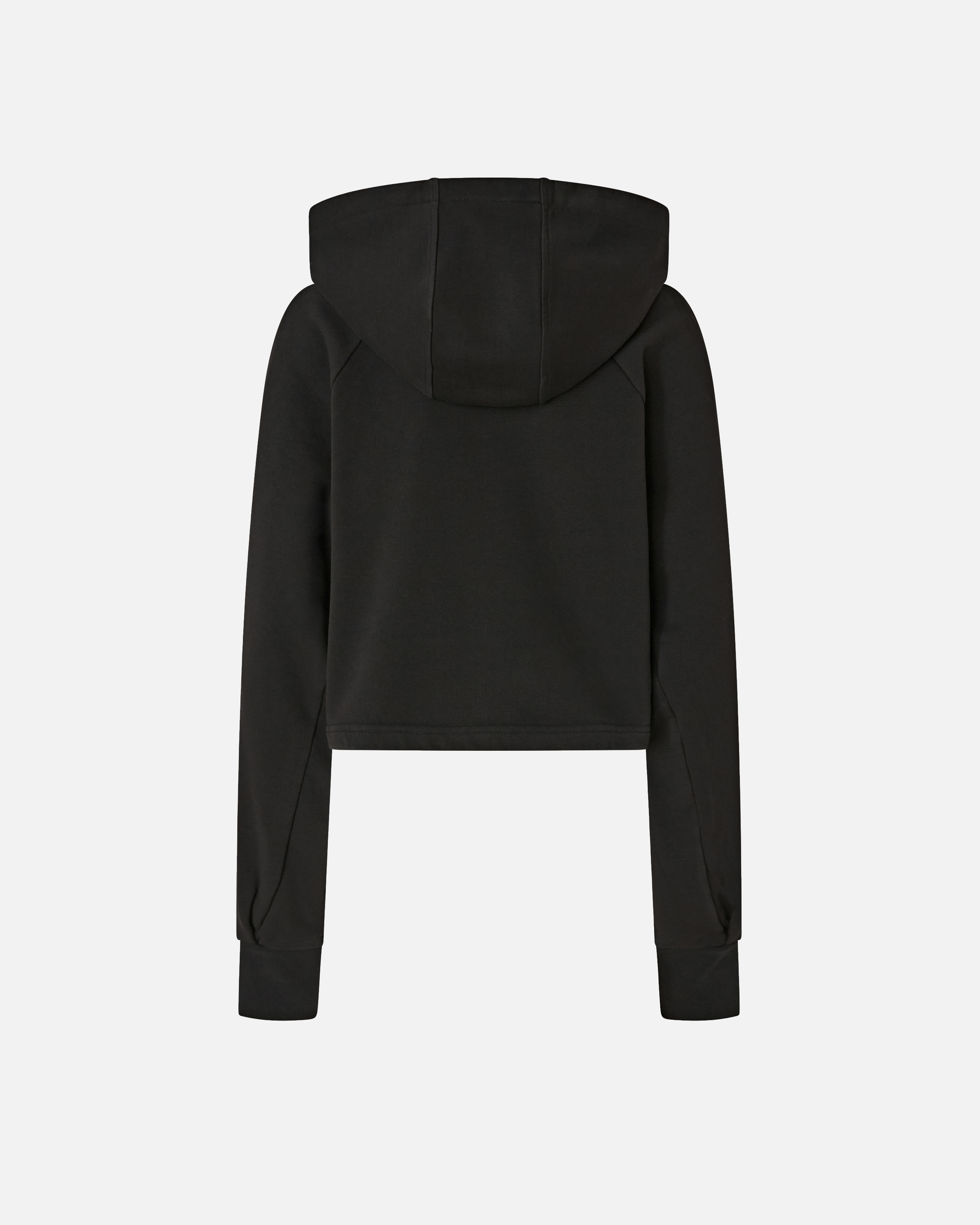 Cropped sweatshirt with embroidery PINKO Black