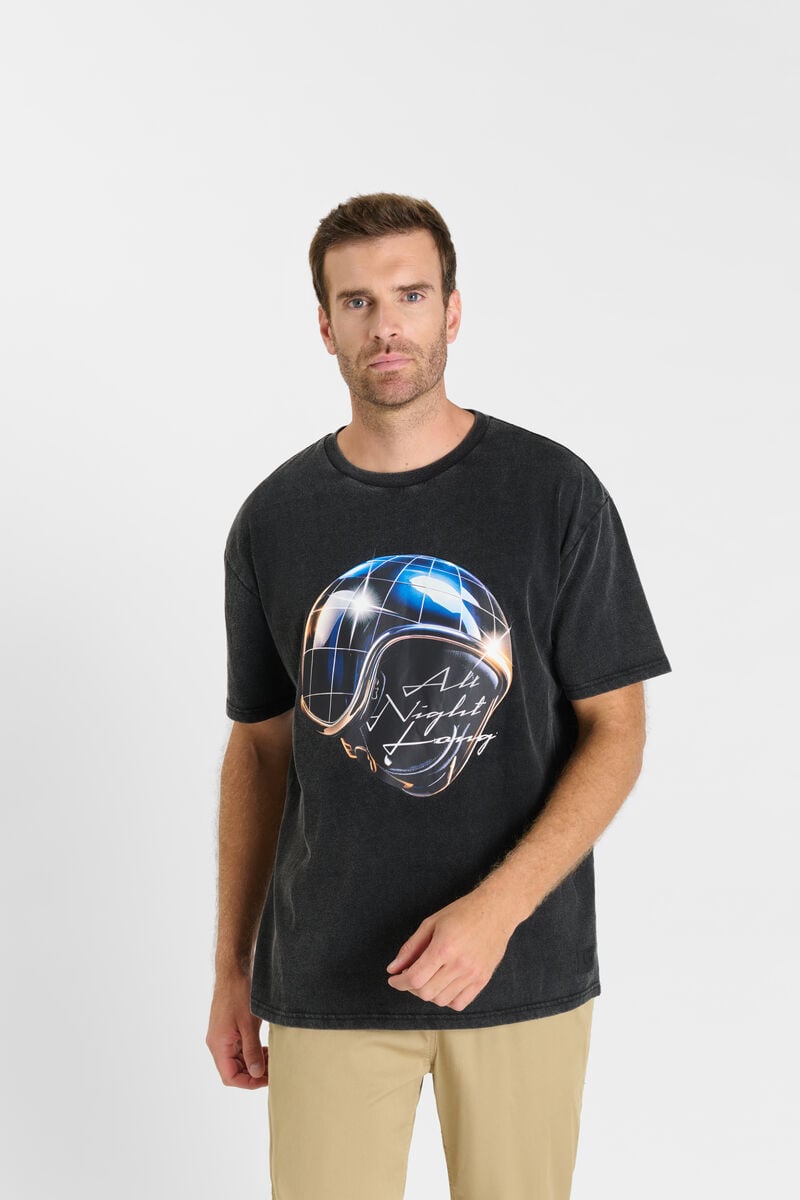 Tommy Badge T-shirt LE TEMPS DES CERISES Black