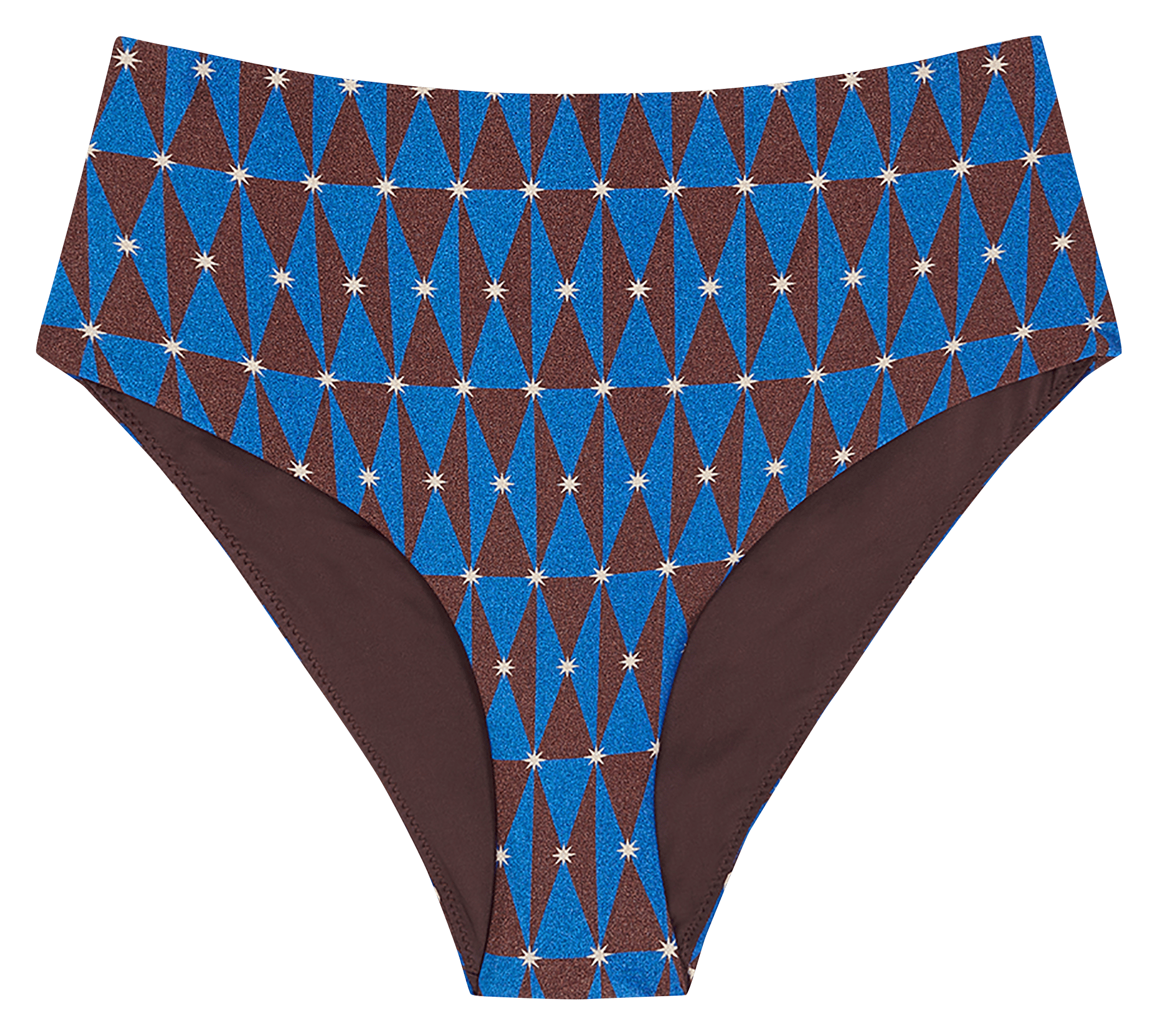 Bas de maillot taille haute imprimé ROBIN COLLECTION Multicolore