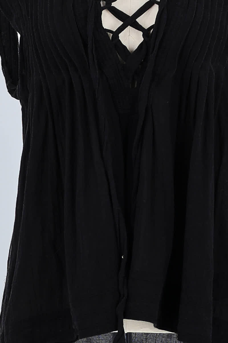 Azawood sleeveless top ISABEL MARANT ÉTOILE - SECONDE MAIN Black