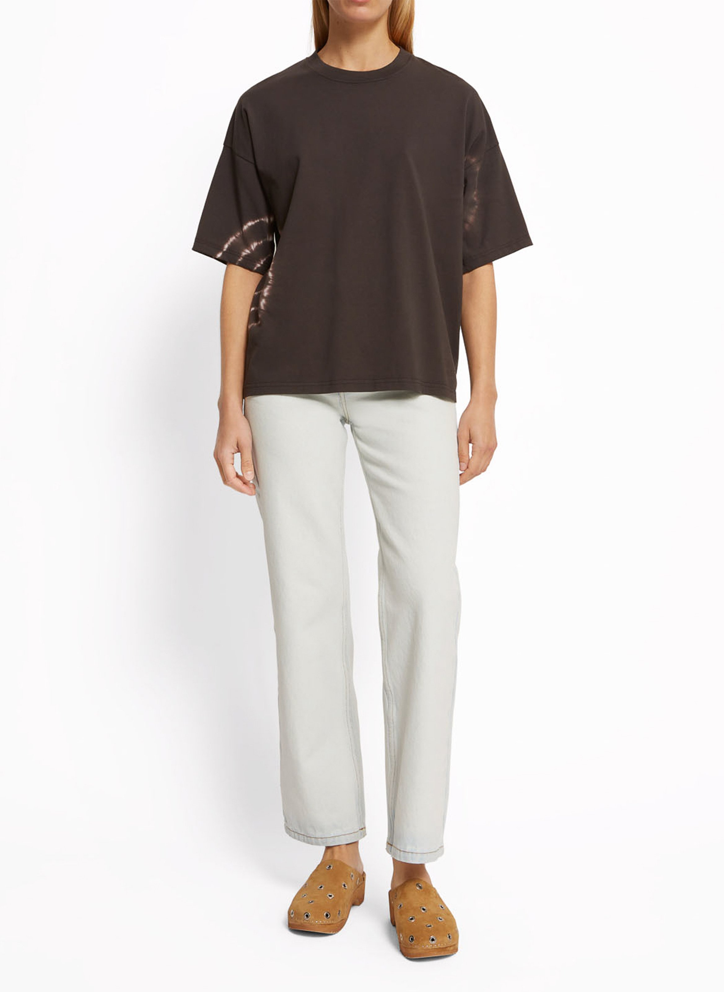 Tee-shirt manches courtes oversize à motif ROSEANNA Noir