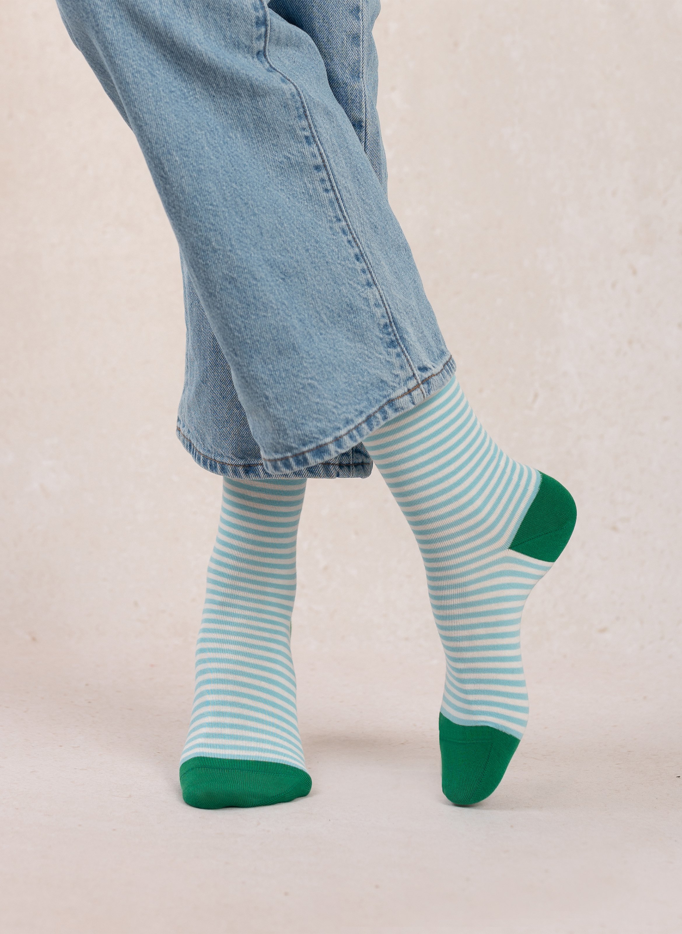 Striped blended cotton socks BLEUFORET Multicolored