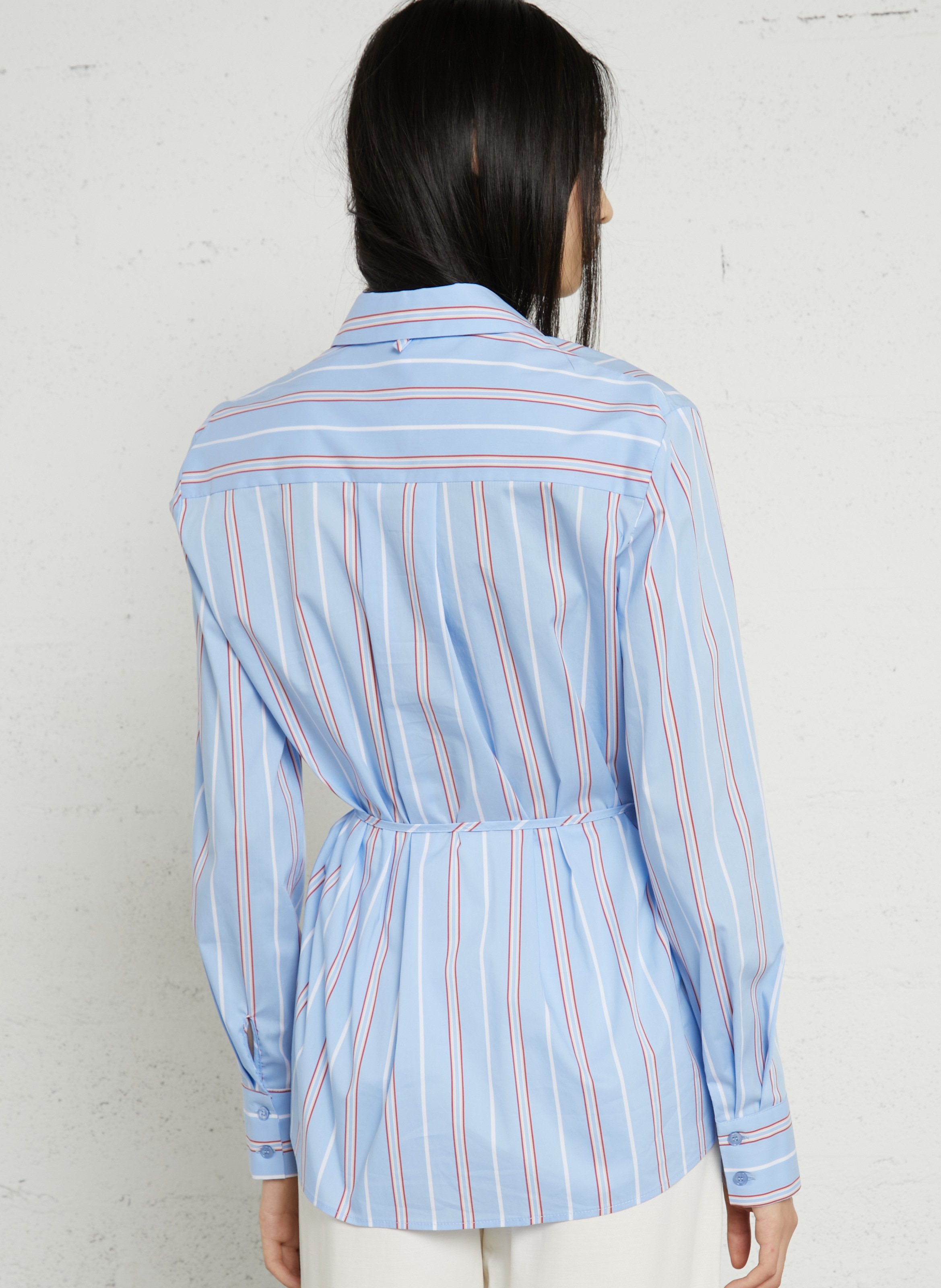 Oversize-Hemd aus Baumwollmix IMPERIAL Blau