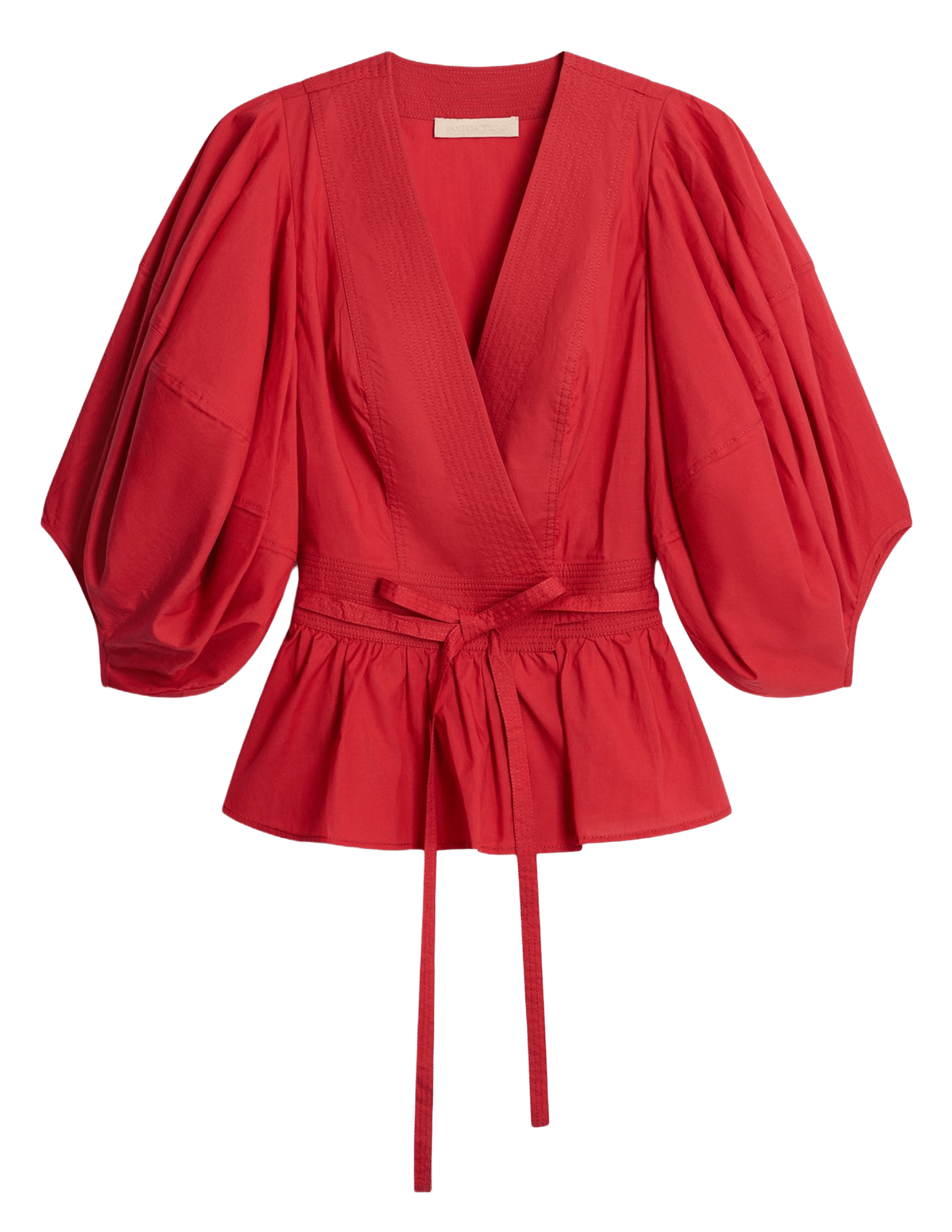 Blusa con cuello de pico VANESSA BRUNO Rojo