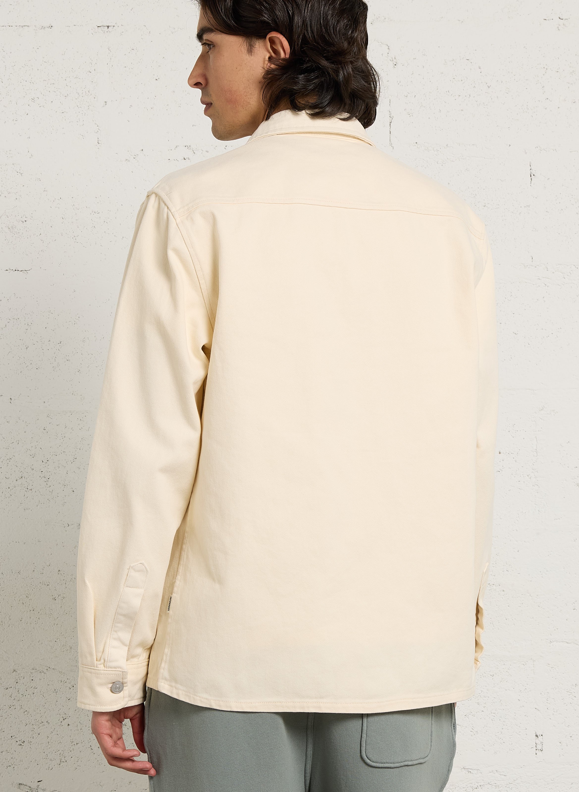 Surchemise col classique en coton MINIMUM Blanc