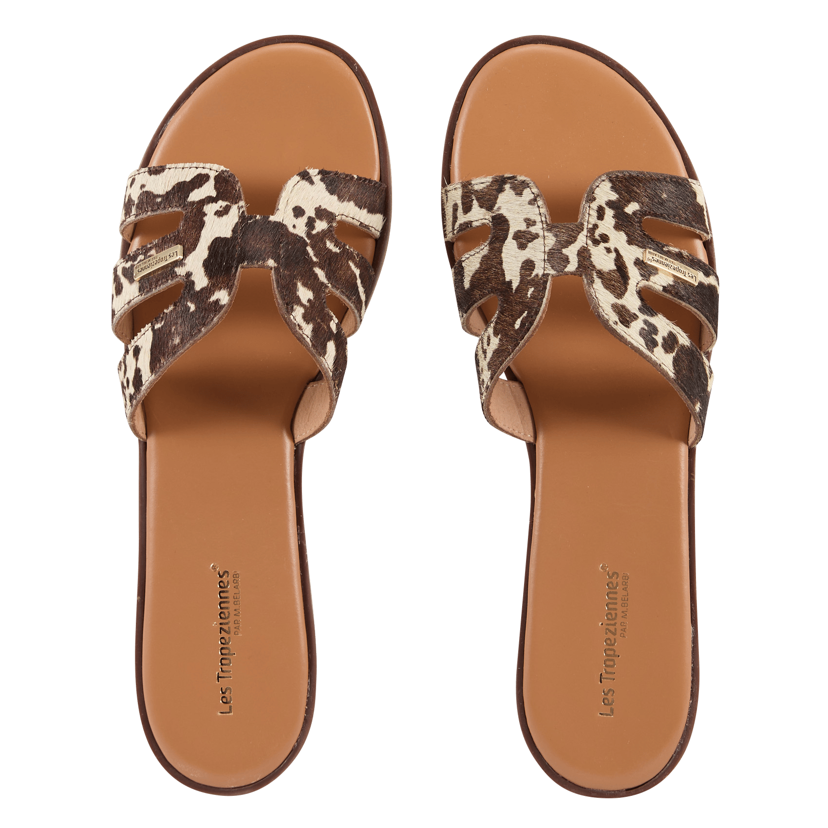 Luipaard leren slippers LES TROPEZIENNES PAR M.BELARBI Veelkleurig