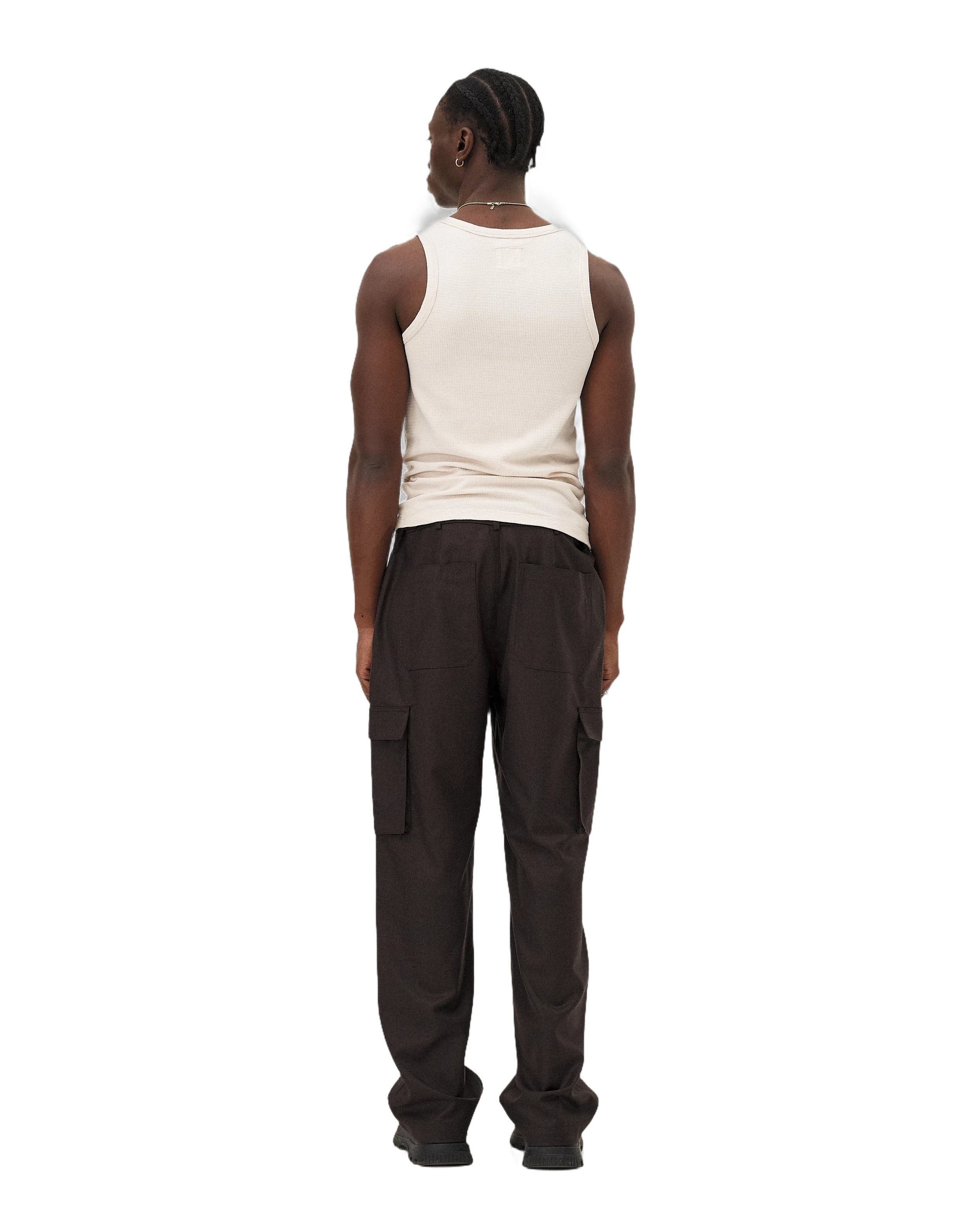 Fitted tank top Leo ecru Noyoco Red