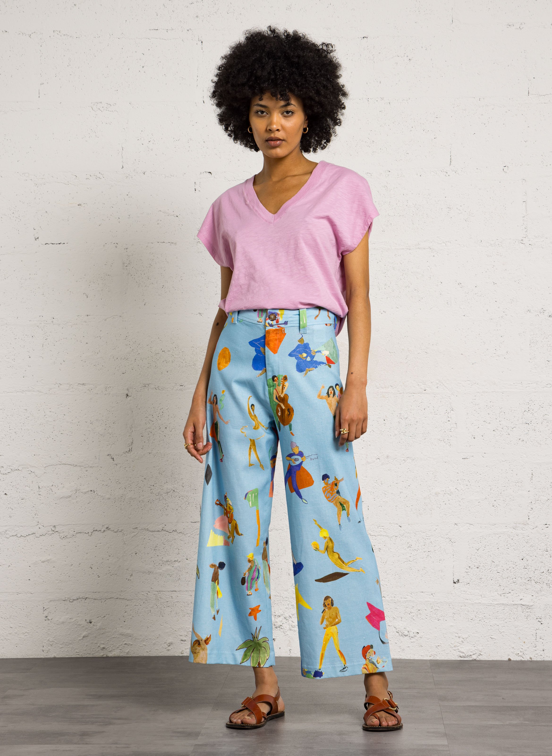 Katoenen T-shirt met boothals BENSIMON Roze