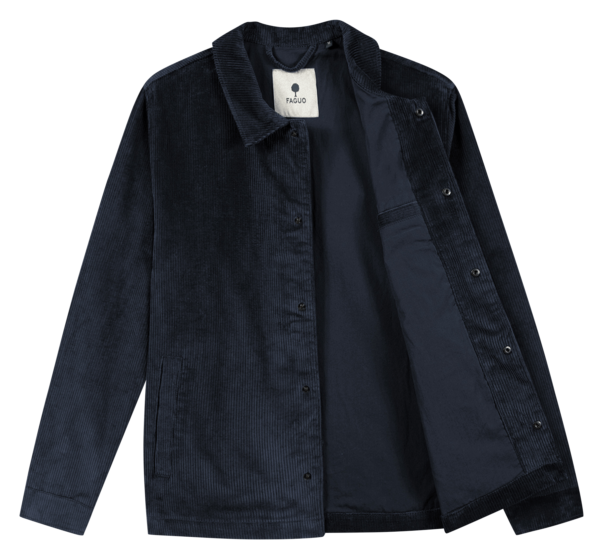 Veste droite en velours côtelé FAGUO Bleu