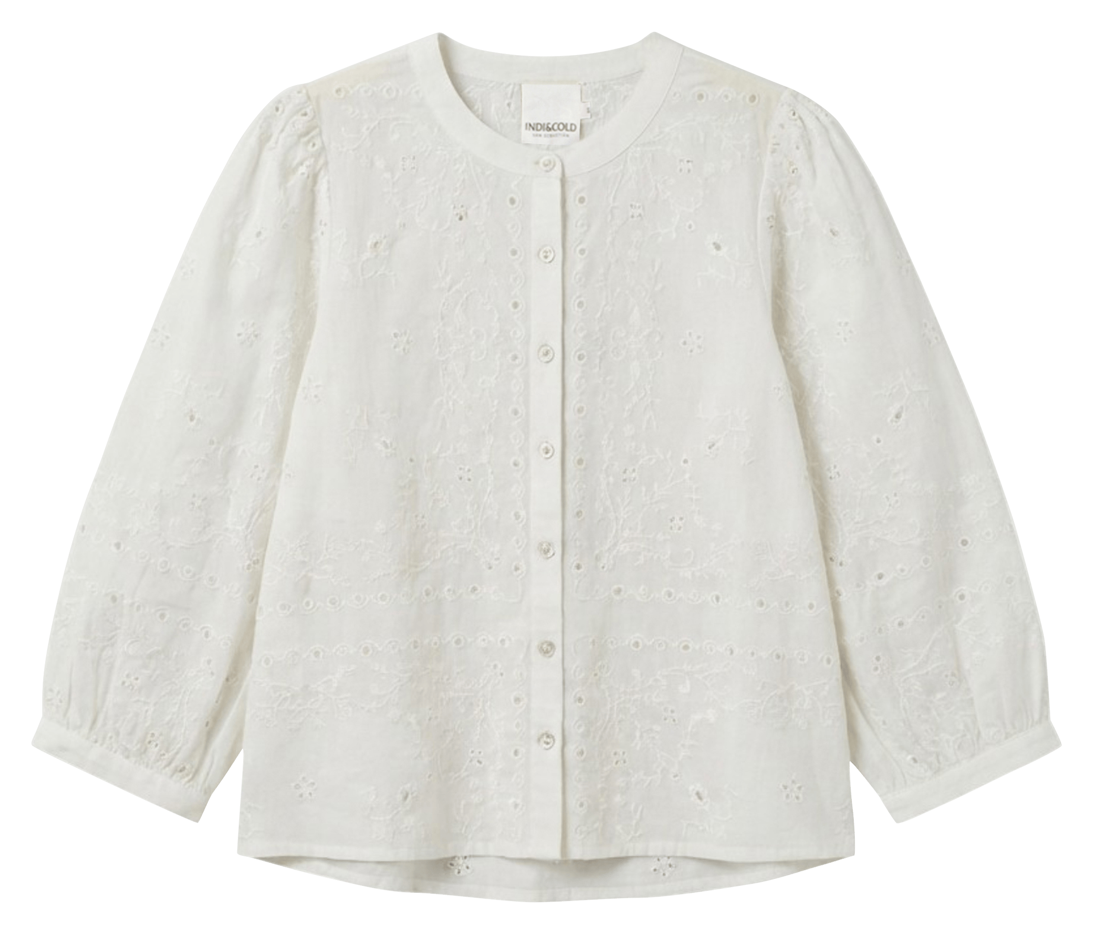 Oversized cotton shirt INDI & COLD White