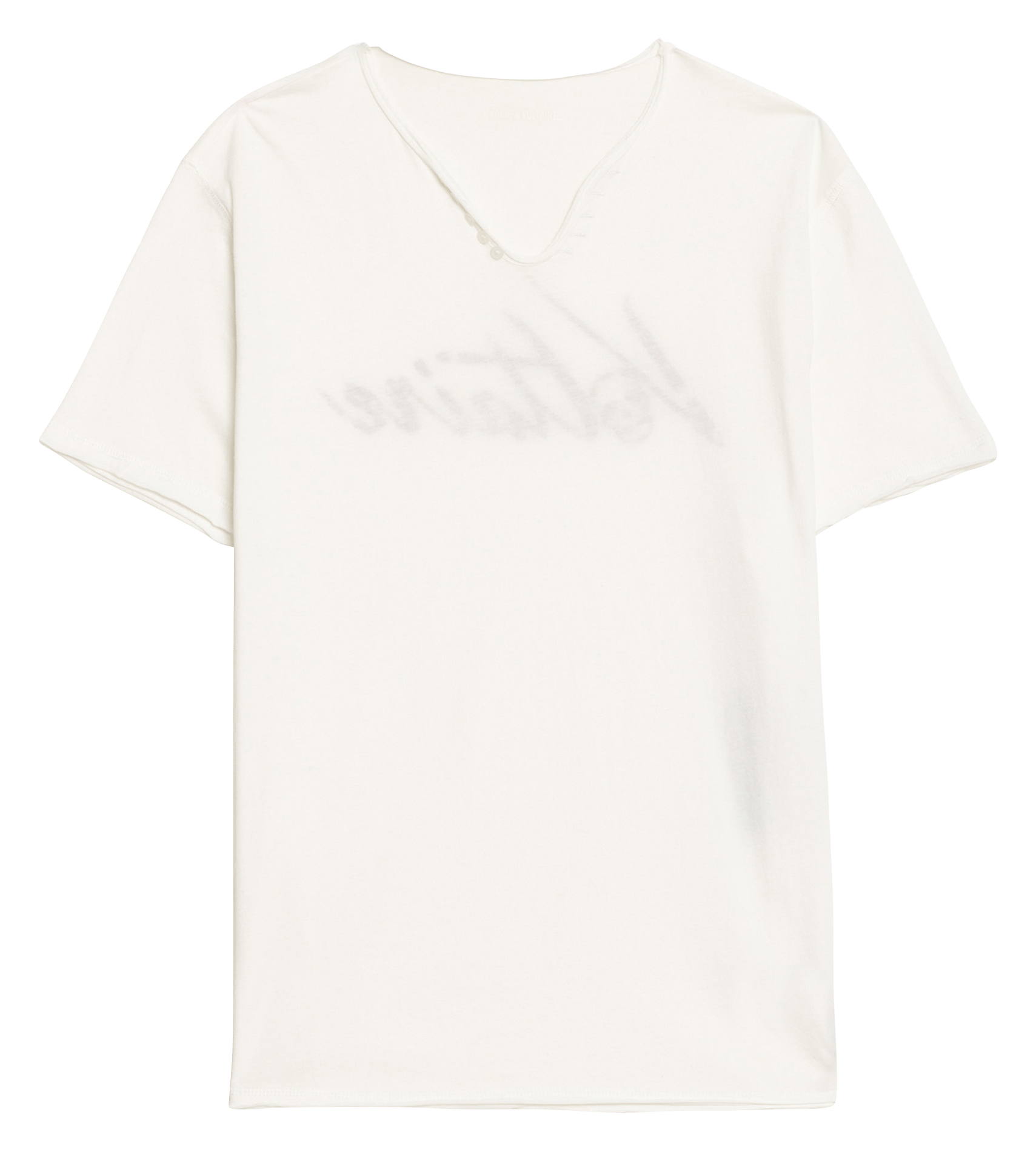 Gerade geschnittenes T-Shirt aus Baumwolle ZADIG&VOLTAIRE Weiss