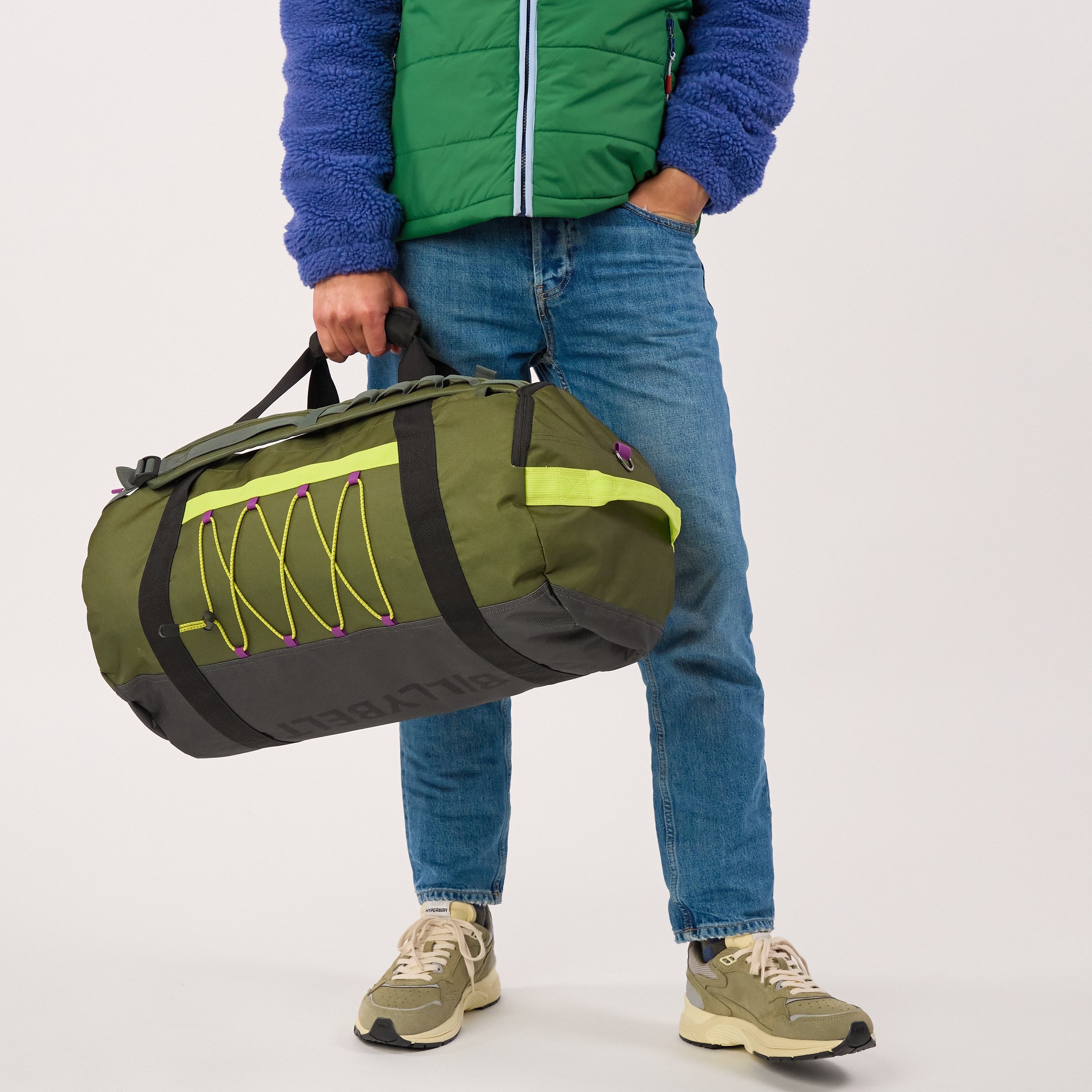 Travel bag made of recycled polyester BILLYBELT Khaki