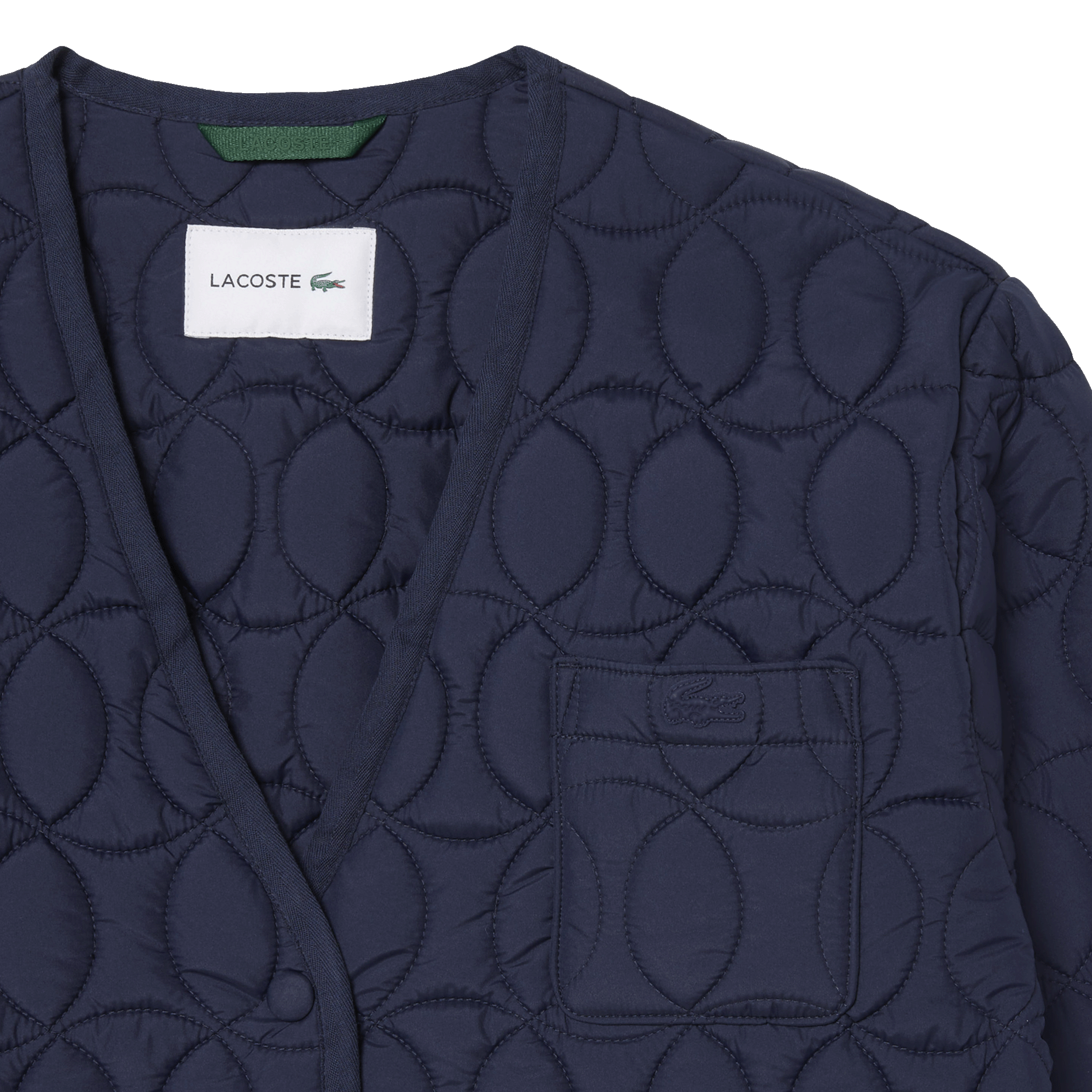 Veste ample matelassée LACOSTE Bleu