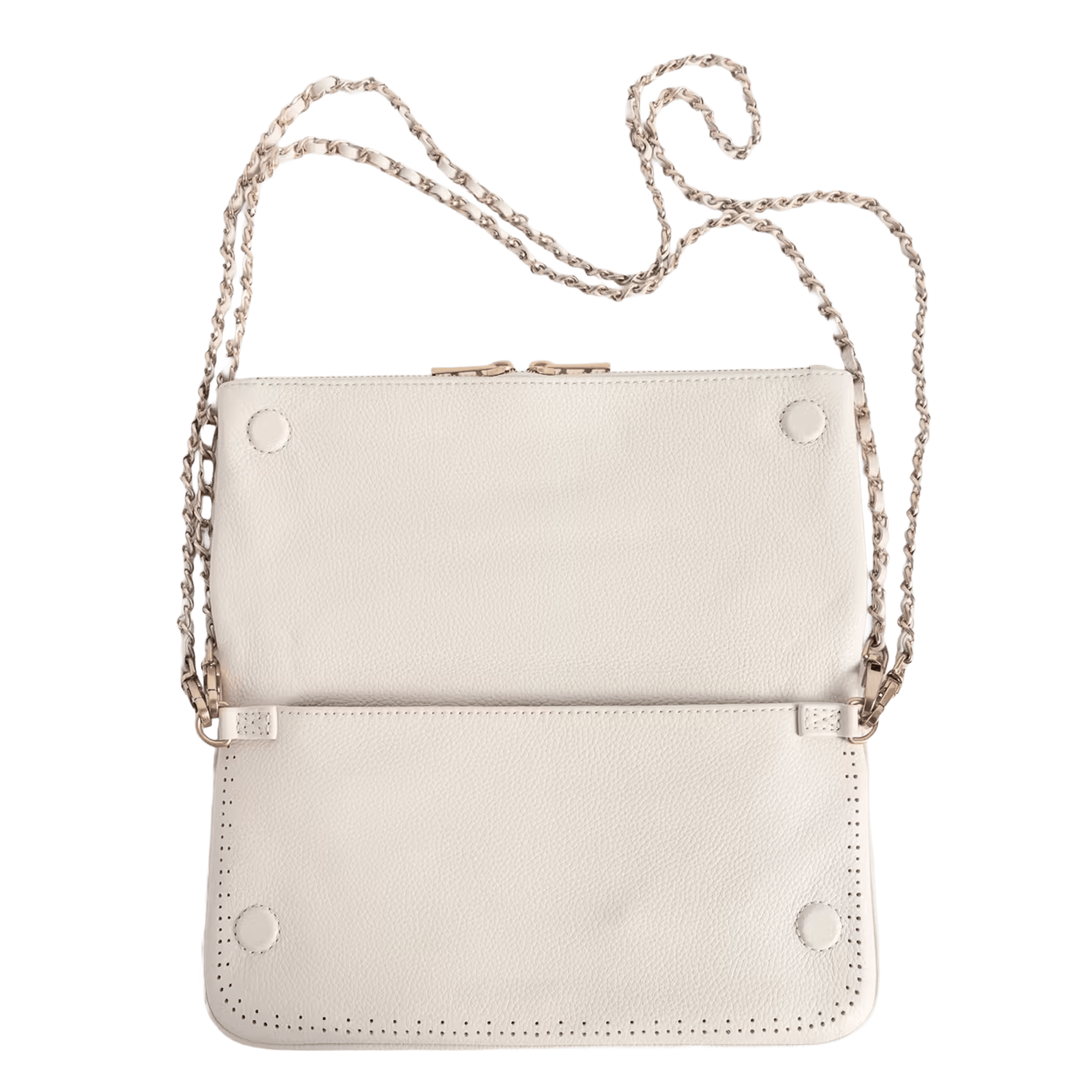 Sac bandoulière à strass en cuir ZADIG&VOLTAIRE Blanc