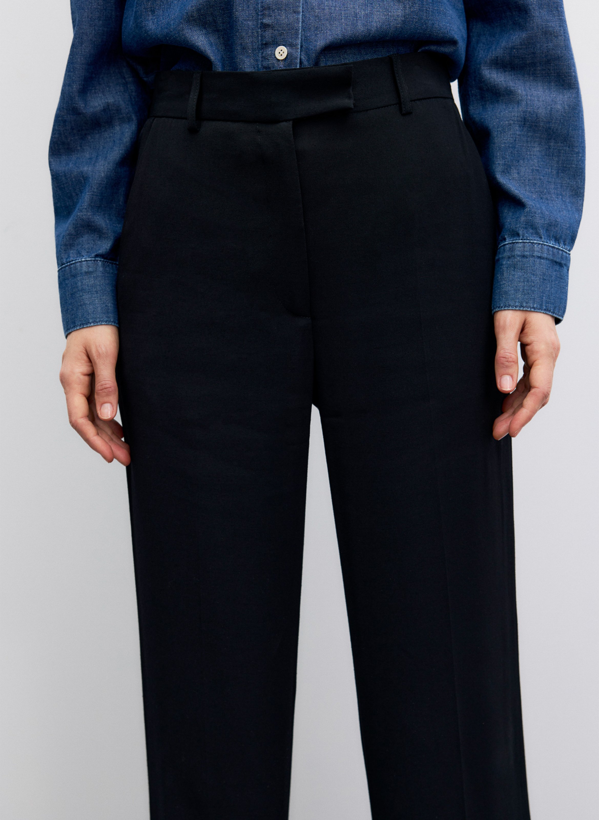 Pantalon tailleur droit uni GERARD DAREL Noir
