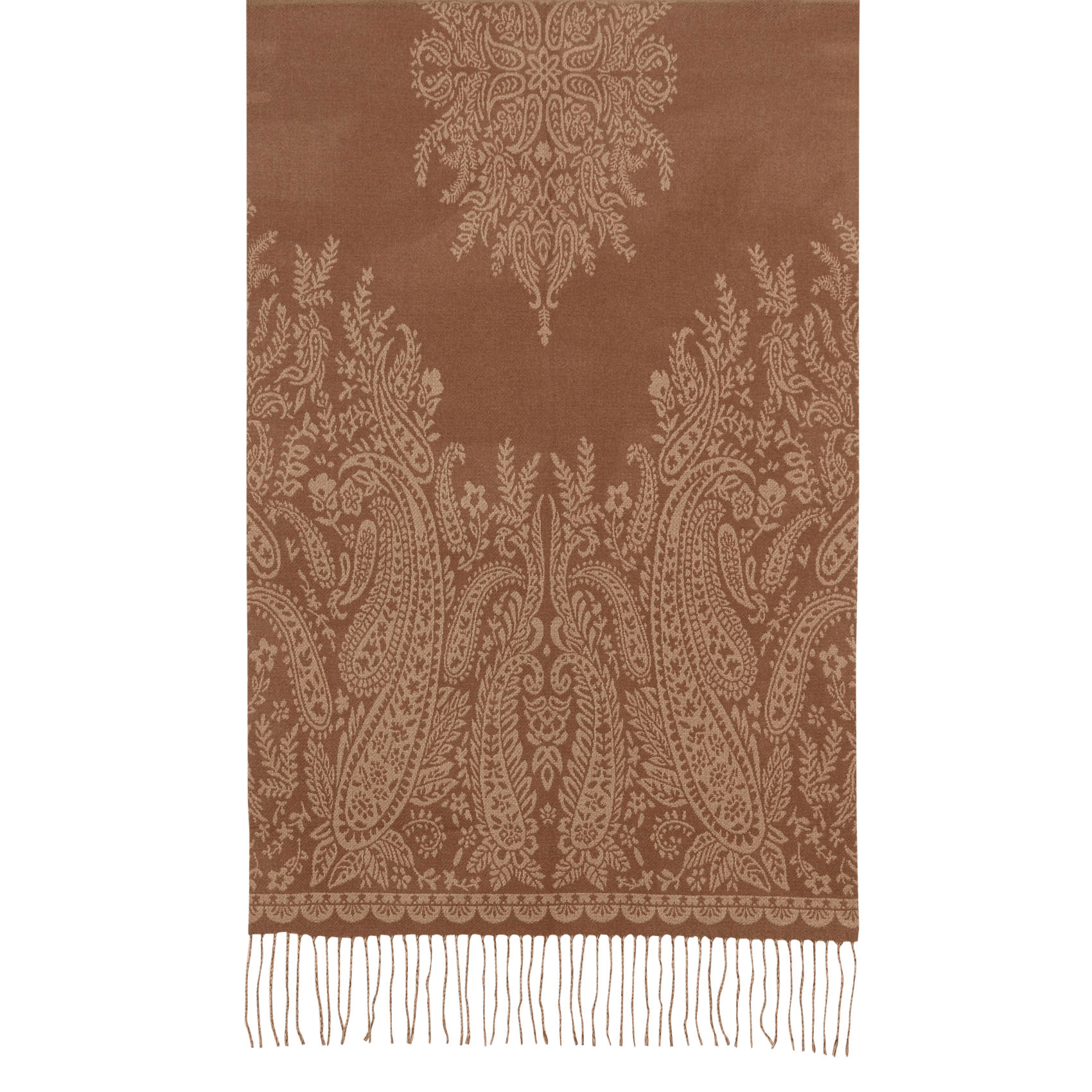 Écharpe franges à motif  LA PETITE ETOILE