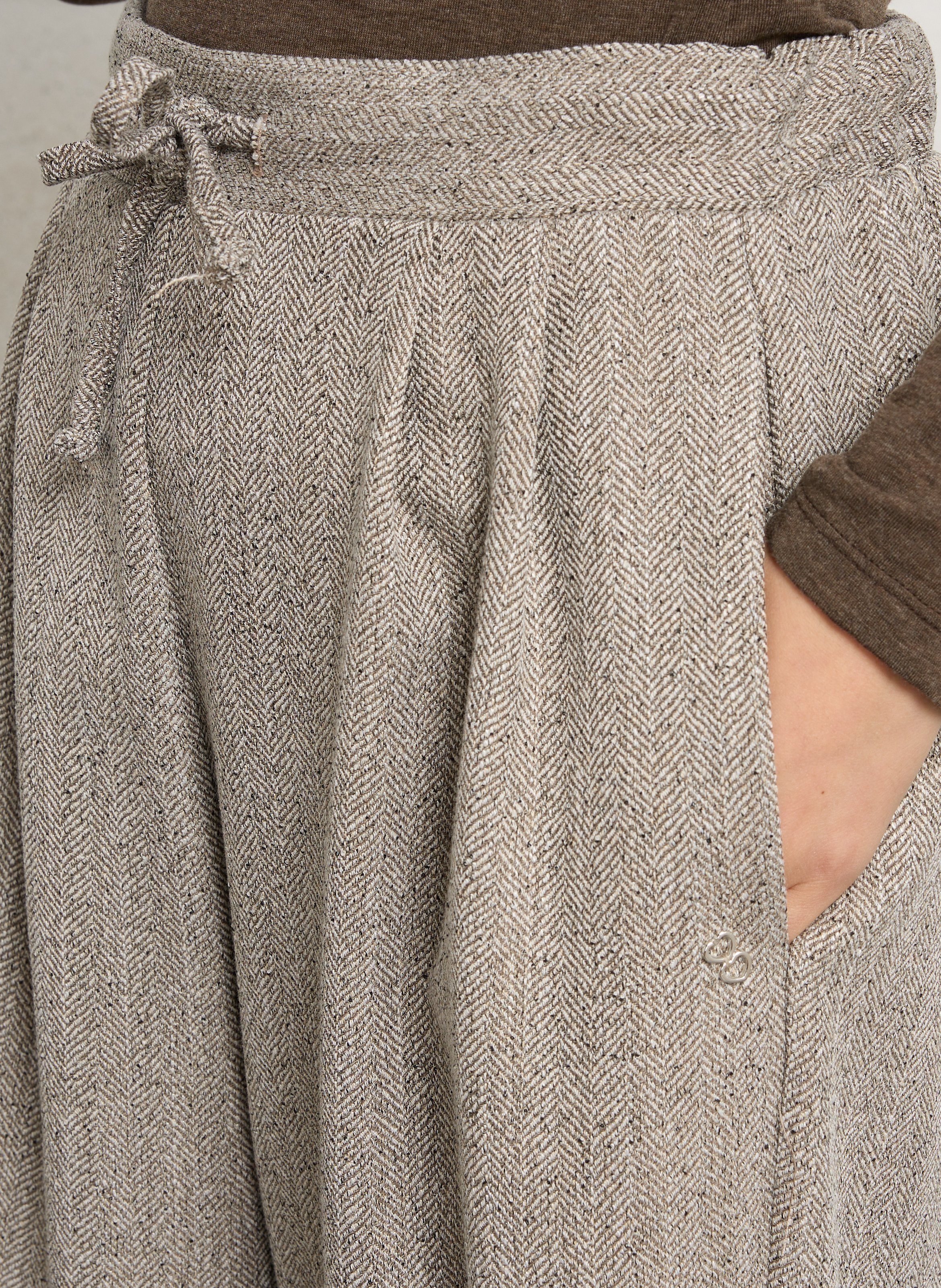 Wide-leg pants PLEASE Brown
