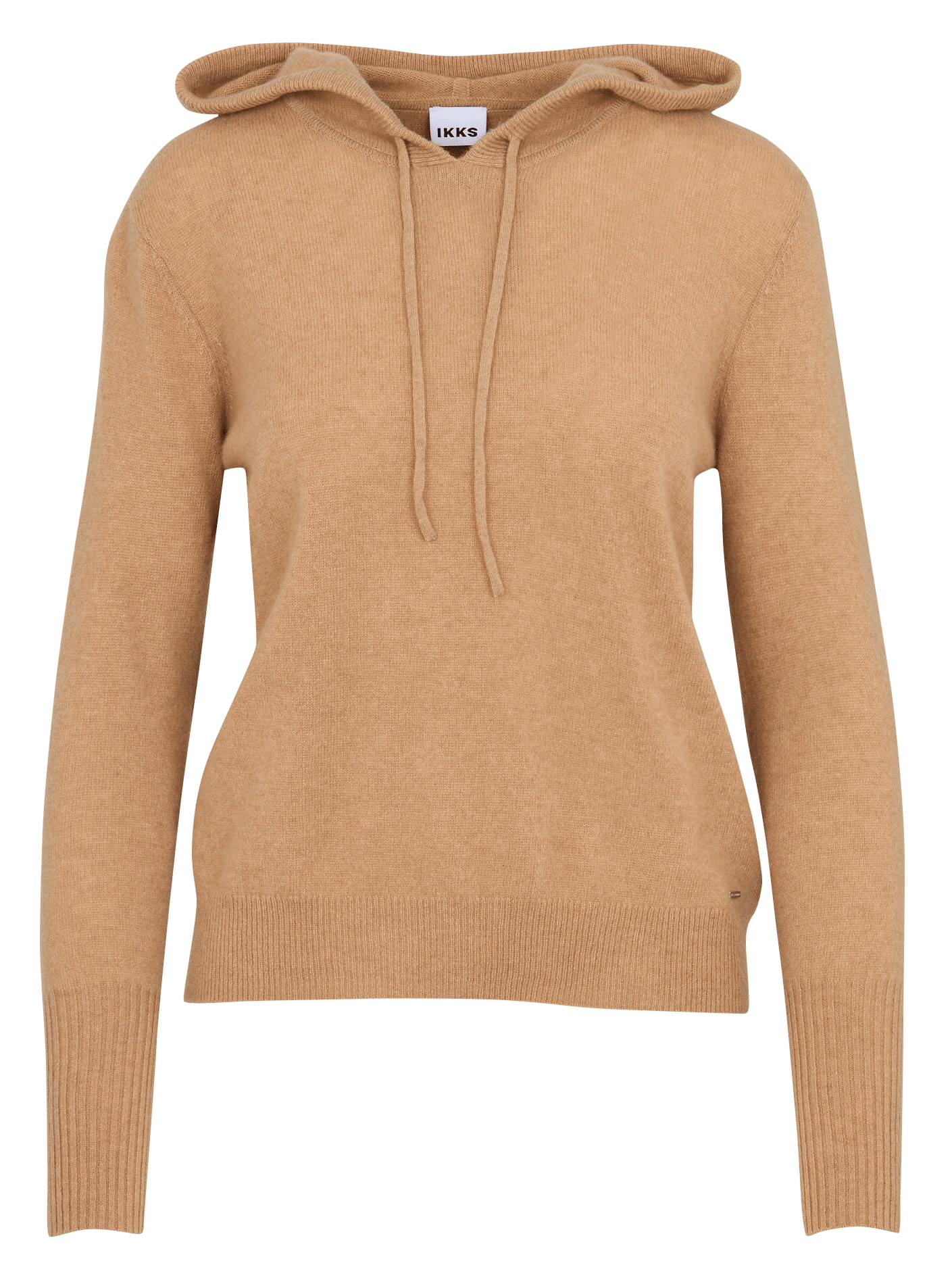 Round-neck cashmere sweater with hood IKKS Grey