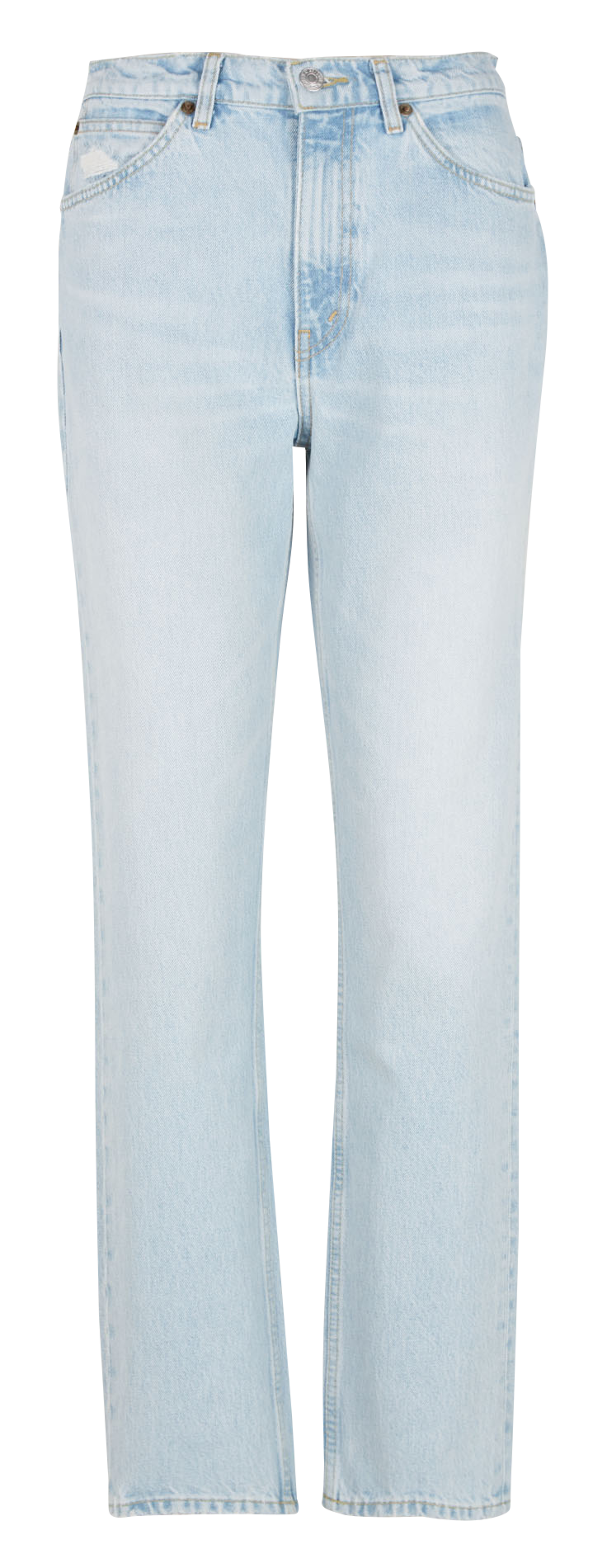 Straight-leg cotton jeans RE/DONE Faded jeans