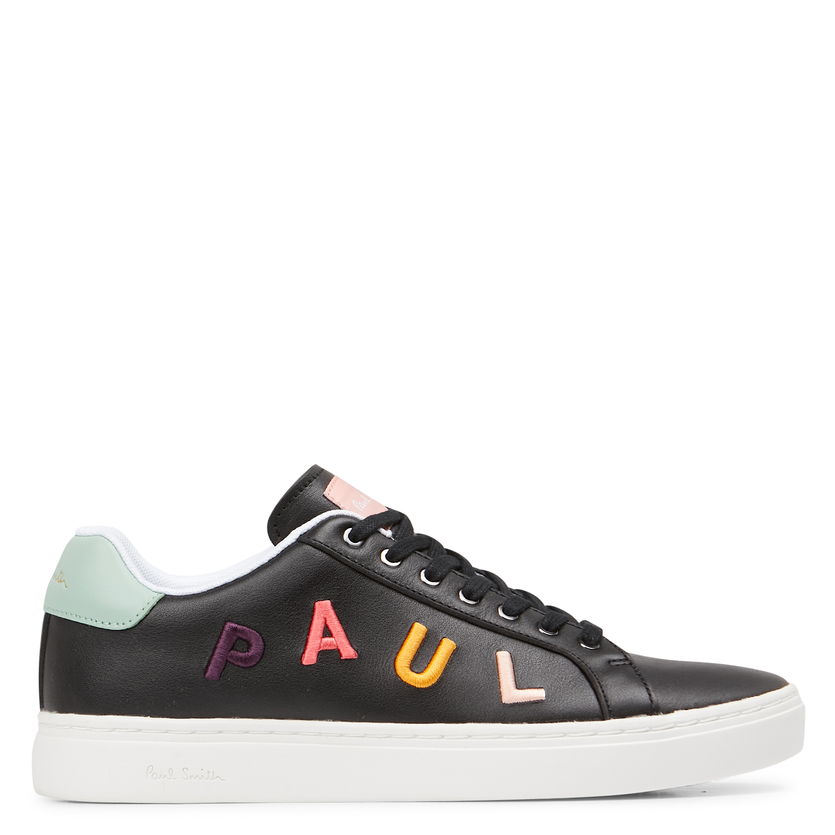 Baskets basses logo brodé en cuir  PAUL SMITH Noir