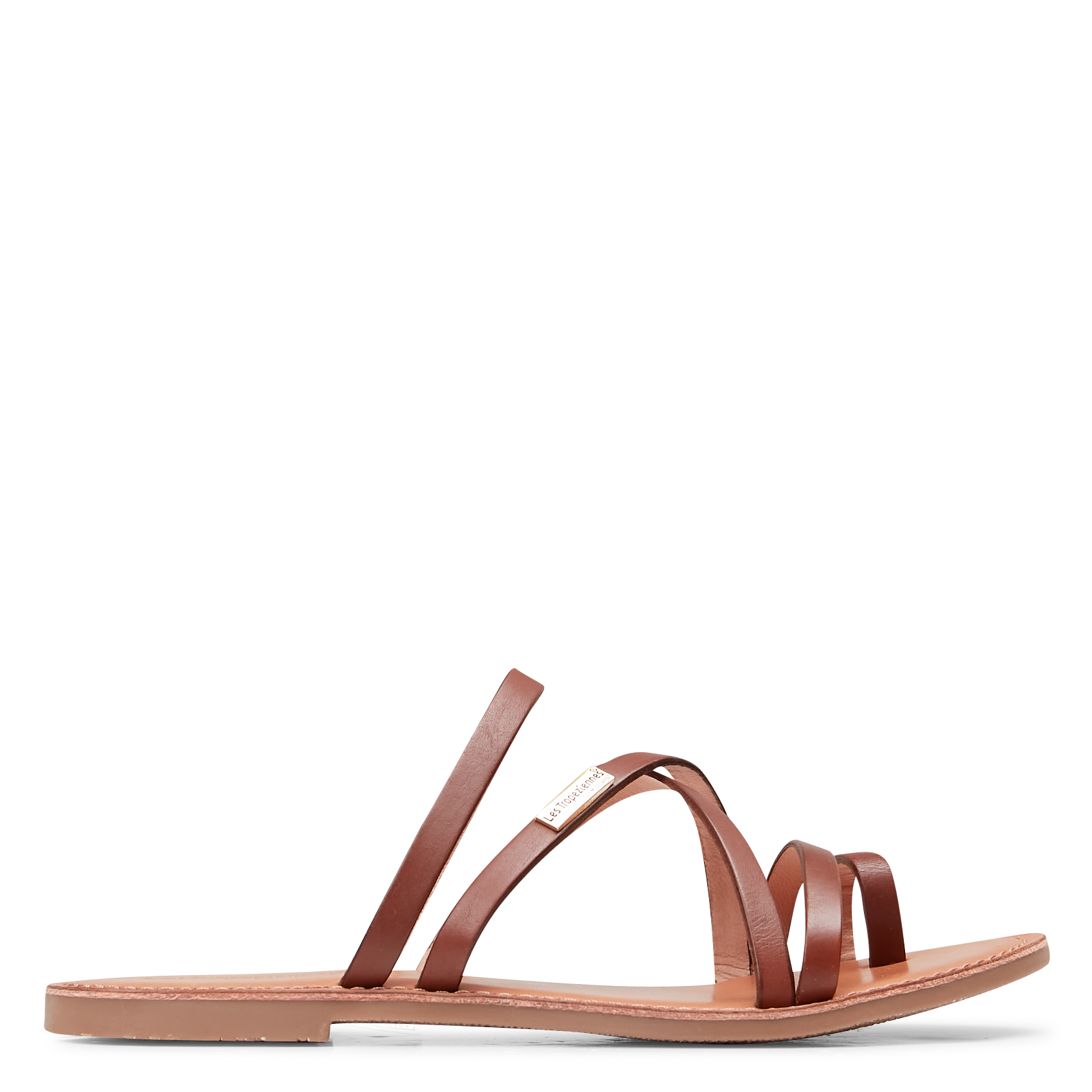 Mules en cuir Hastari Tan Les Tropeziennes Par Femme