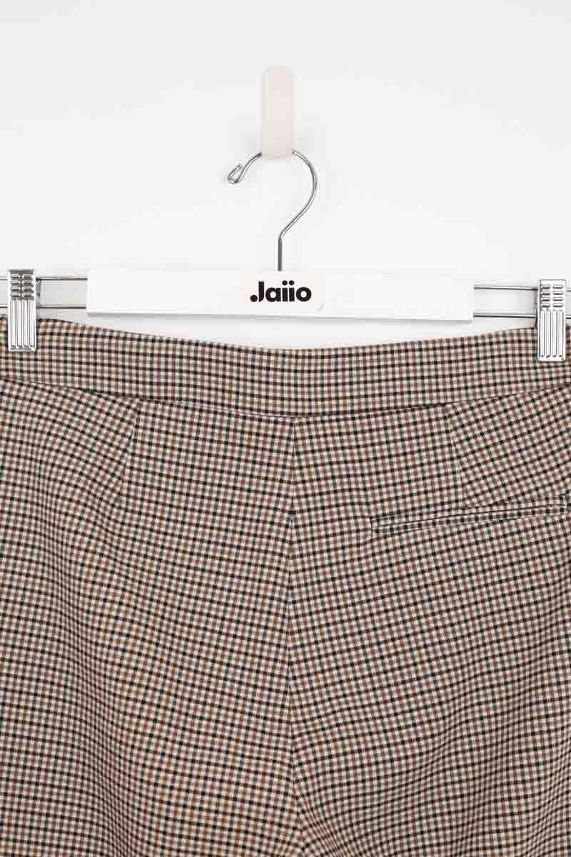 Slim cotton trousers SEZANE - Seconde main Brown