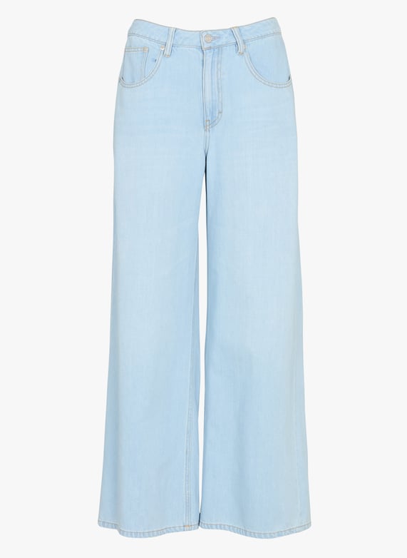 Gekleurde straight-fit jeans met 5 zakken | Blauw by LAB DIP Gekleurde straight-fit jeans met 5 zakken Blauw