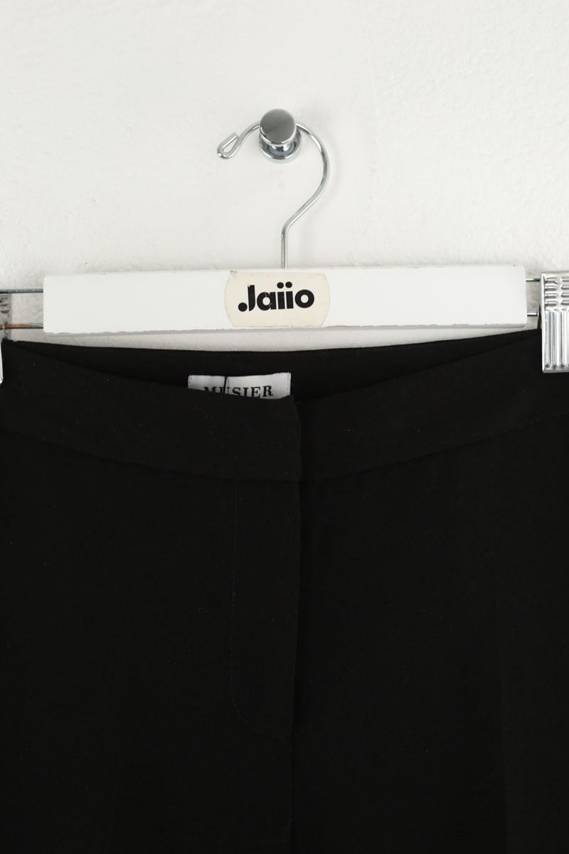 Black straight-leg  pants MUSIER - Seconde Main Black