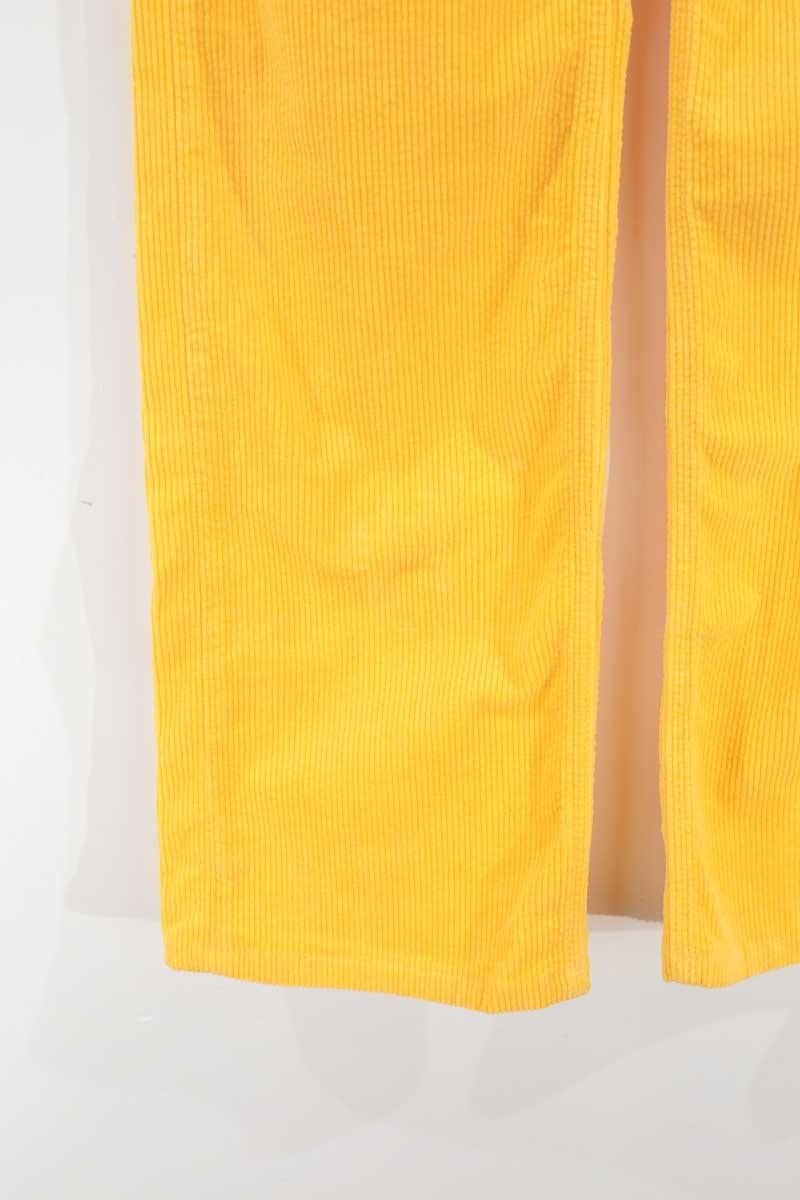 Pantalon droit en coton MODETROTTER - Seconde Main Jaune