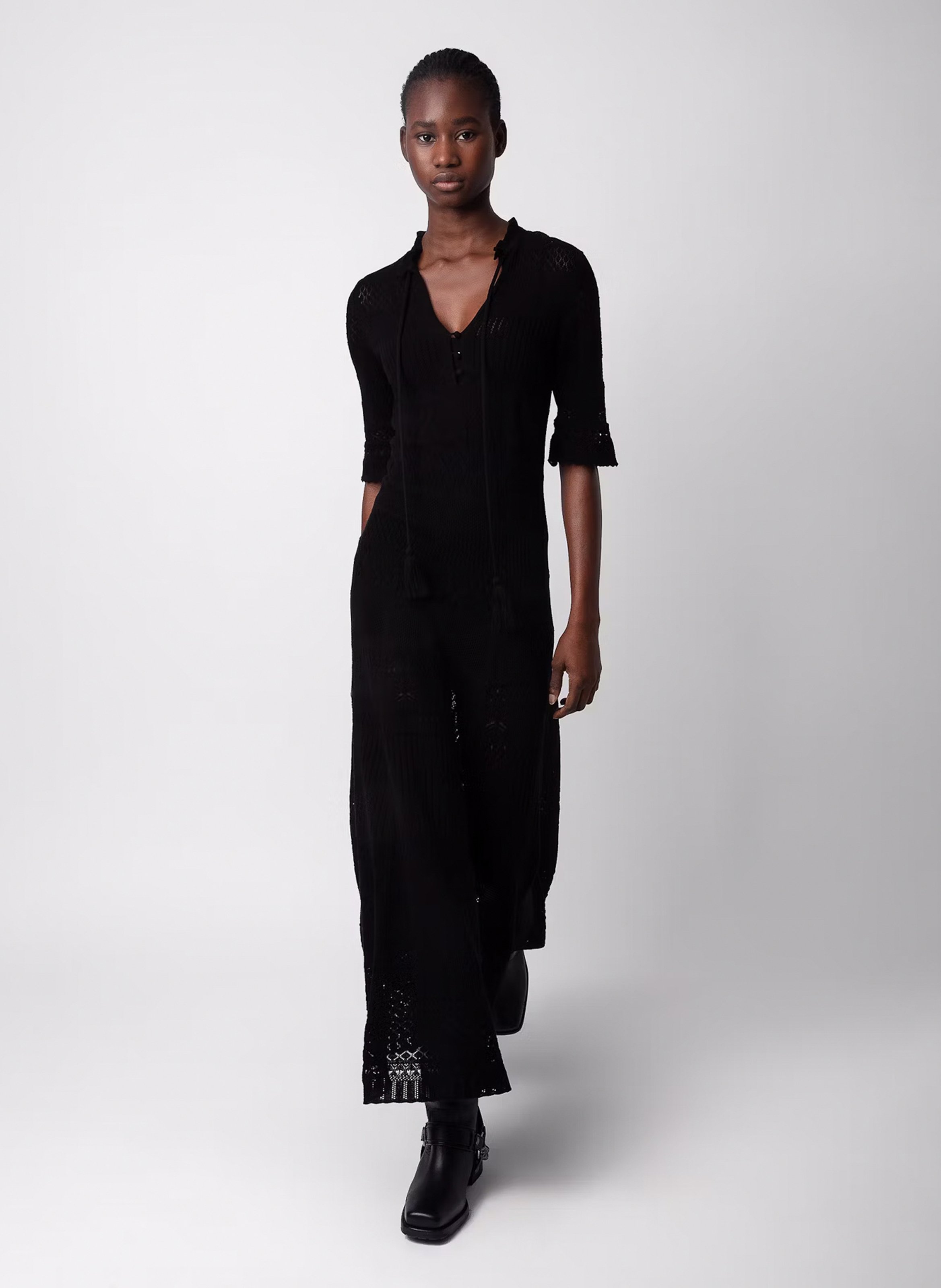 Langes Häkelkleid ZADIG&VOLTAIRE Schwarz