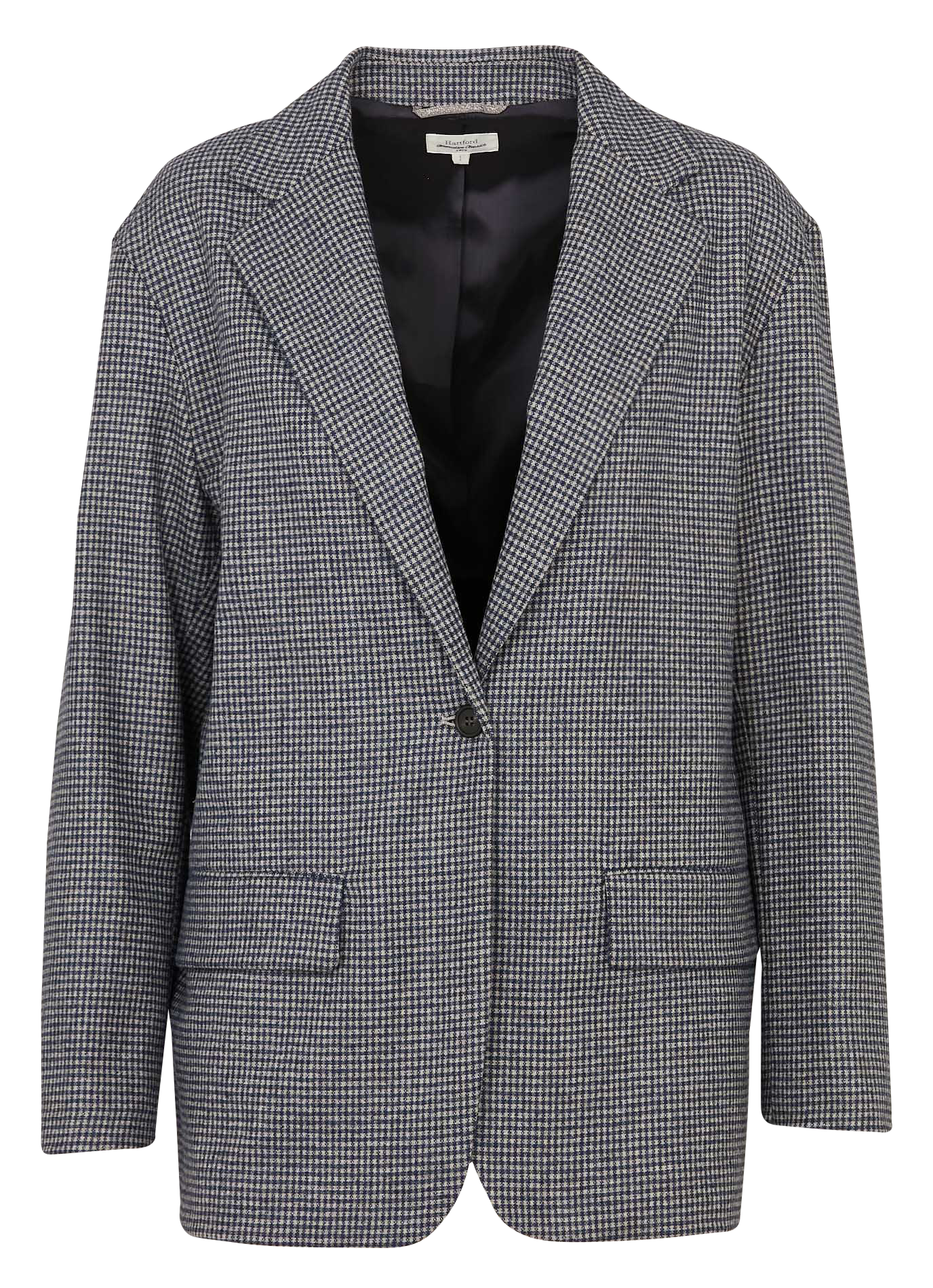 Veste de blazer oversize en laine mélangée HARTFORD Multicolore