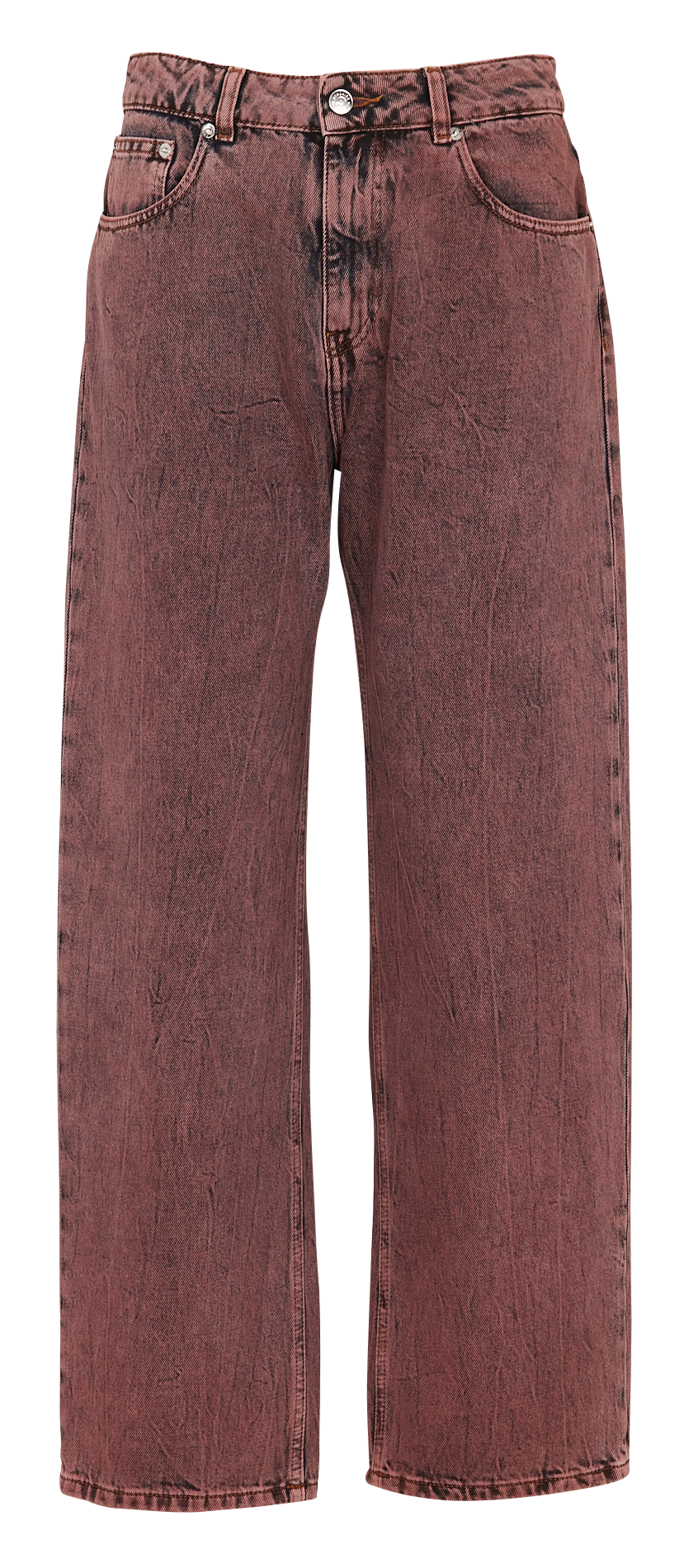 Jean large en coton BERENICE Rose