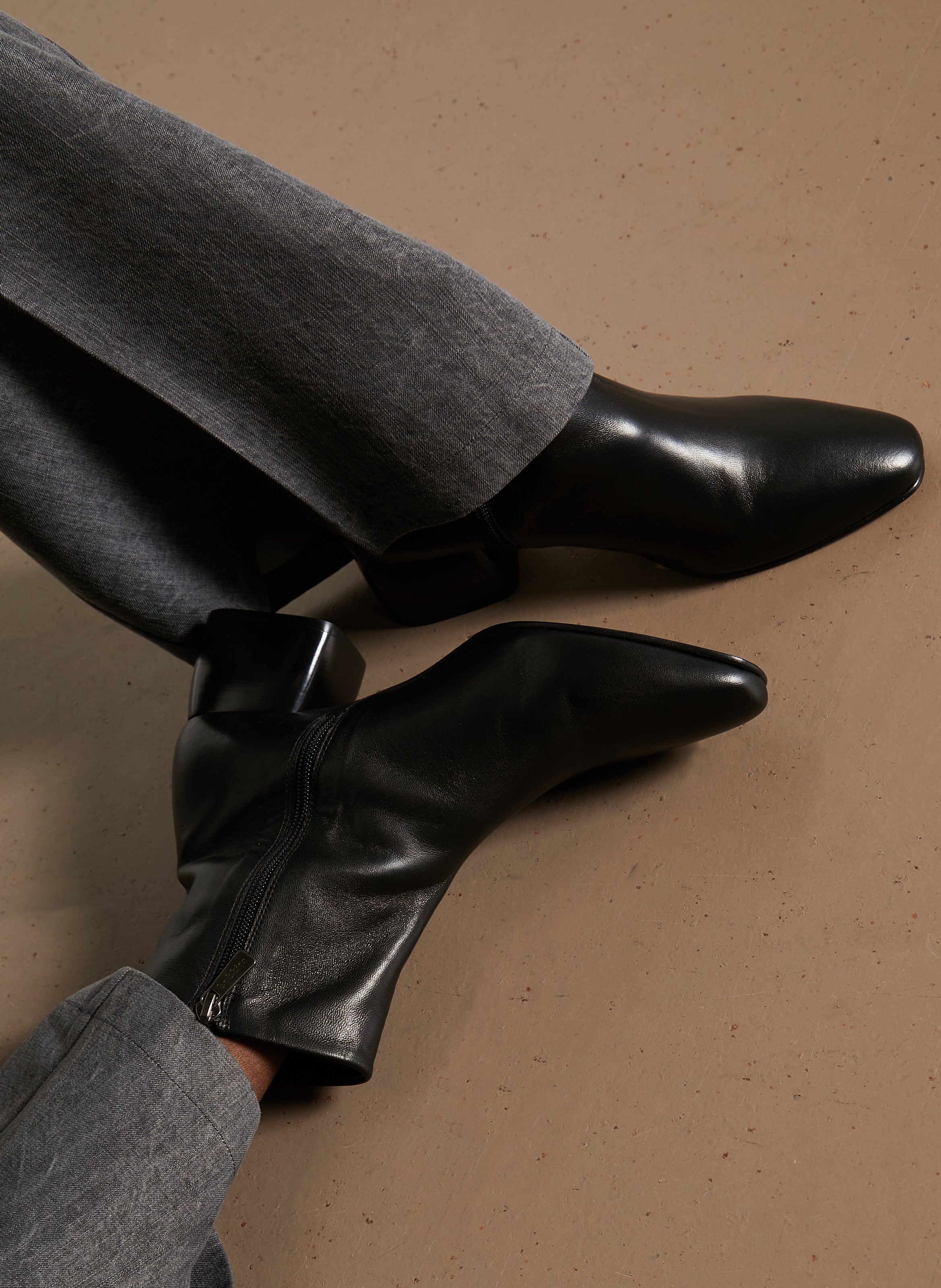 Bottines en cuir BOBBIES Noir