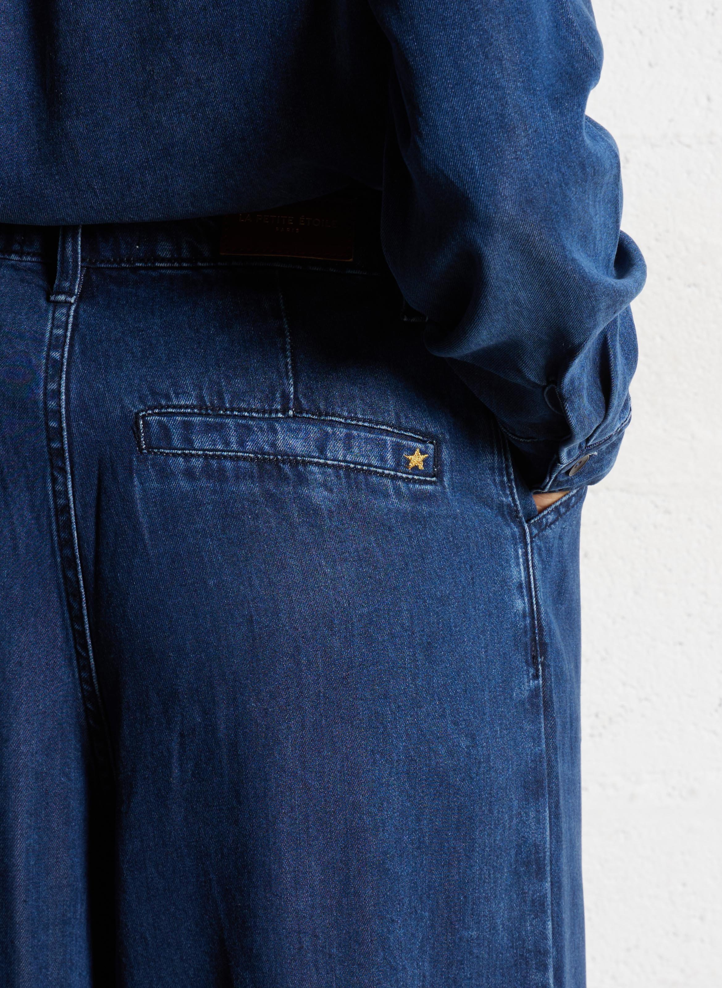 Pantalon large aspect en denim LA PETITE ETOILE Jean brut