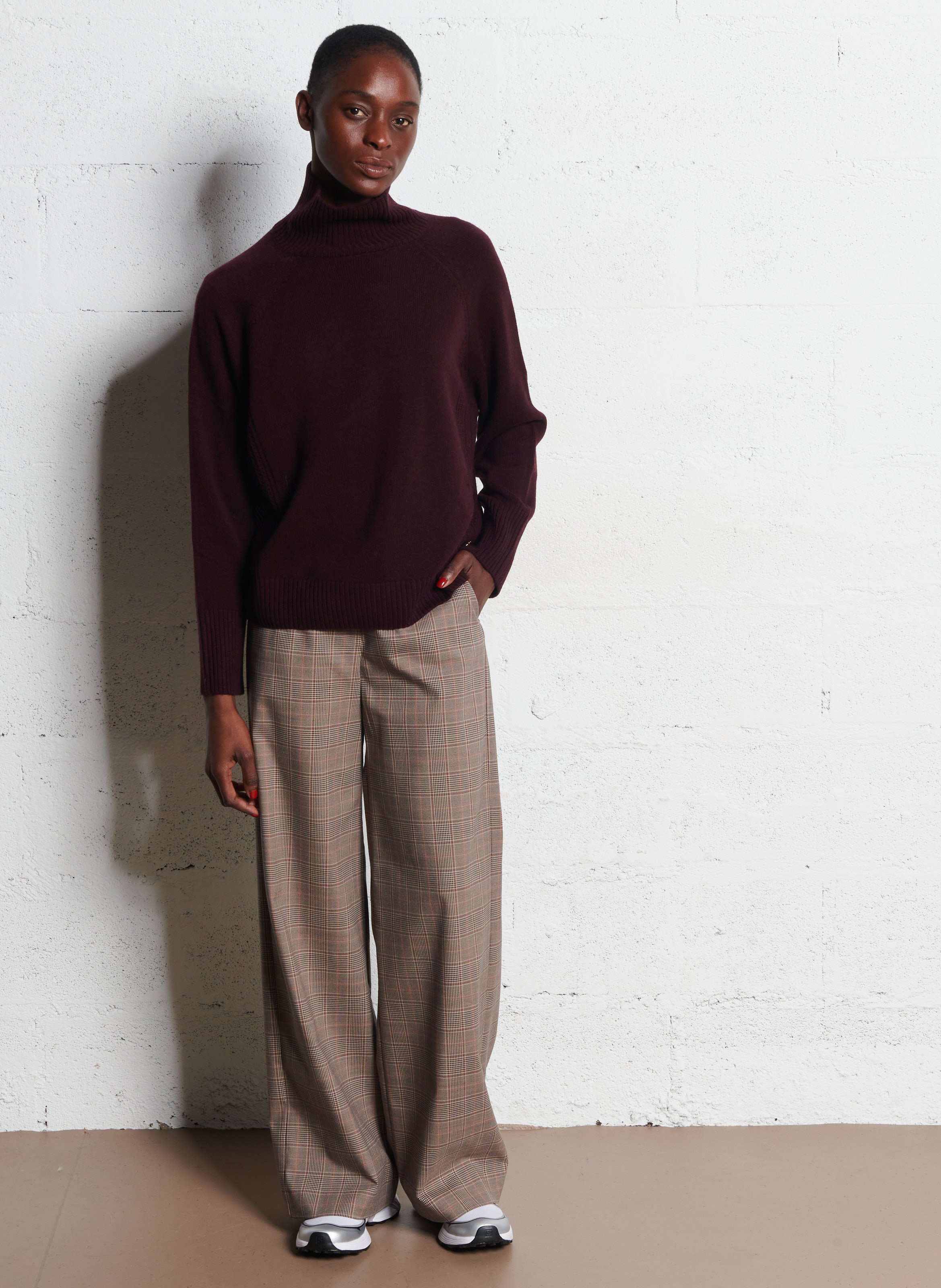 Cotton-blend chinos DES PETITS HAUTS Beige