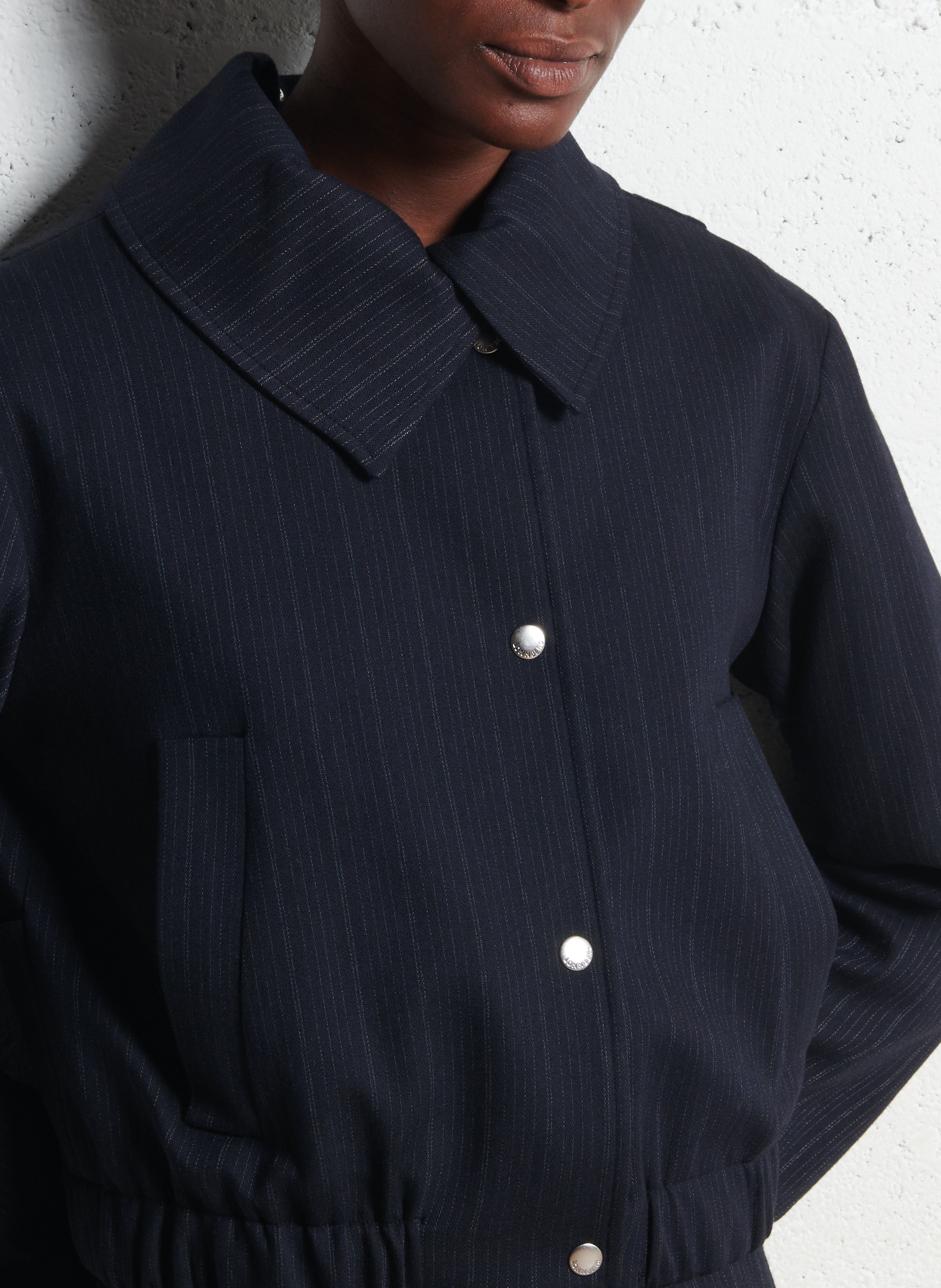 Veste col classique rayée  MARGAUX LONNBERG Bleu